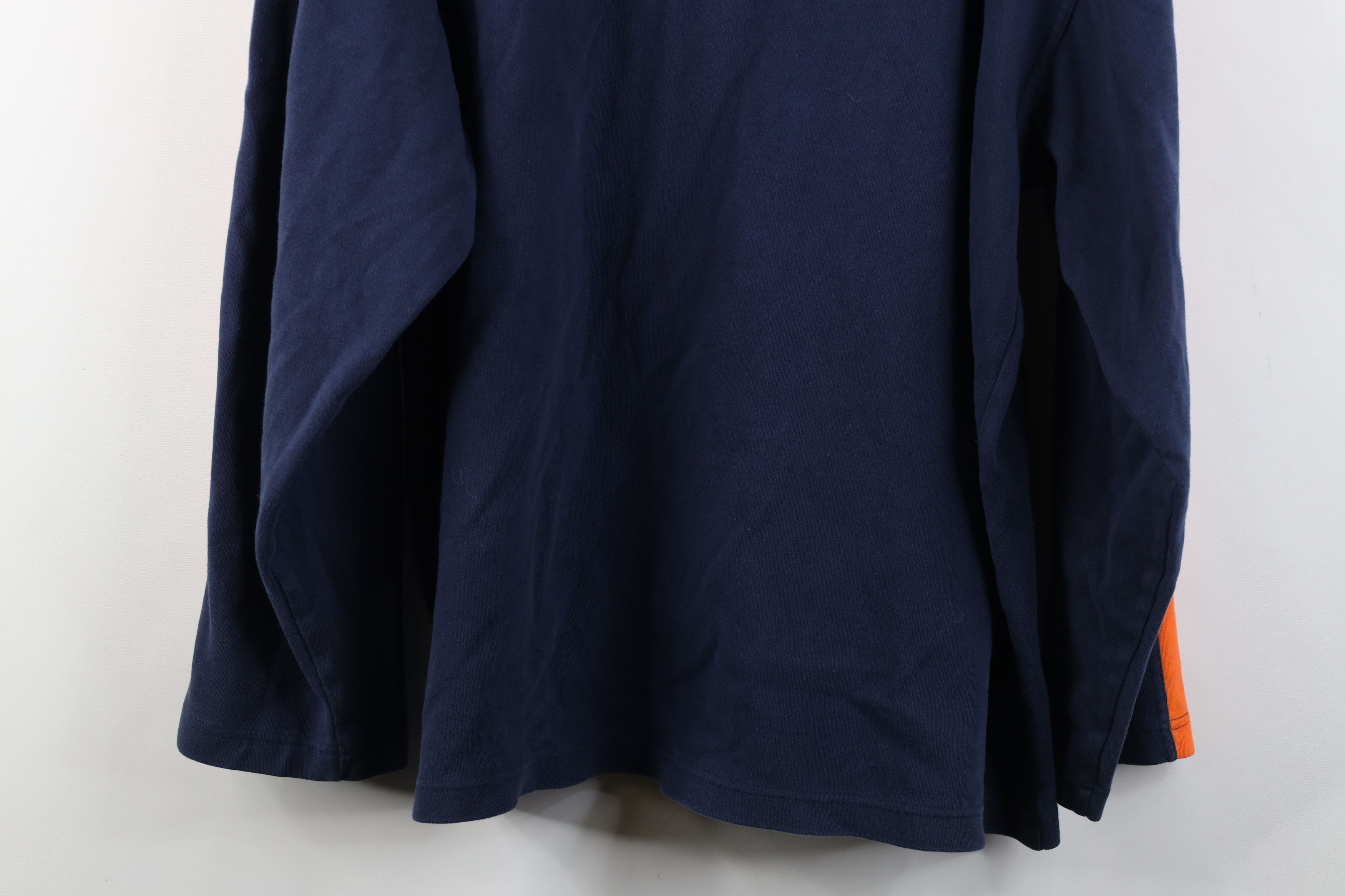 Reebok Vintage Reebok Chicago Bears Football Mock Neck T-Shirt Blue Size US XL / EU 56 / 4 - 14 Thumbnail
