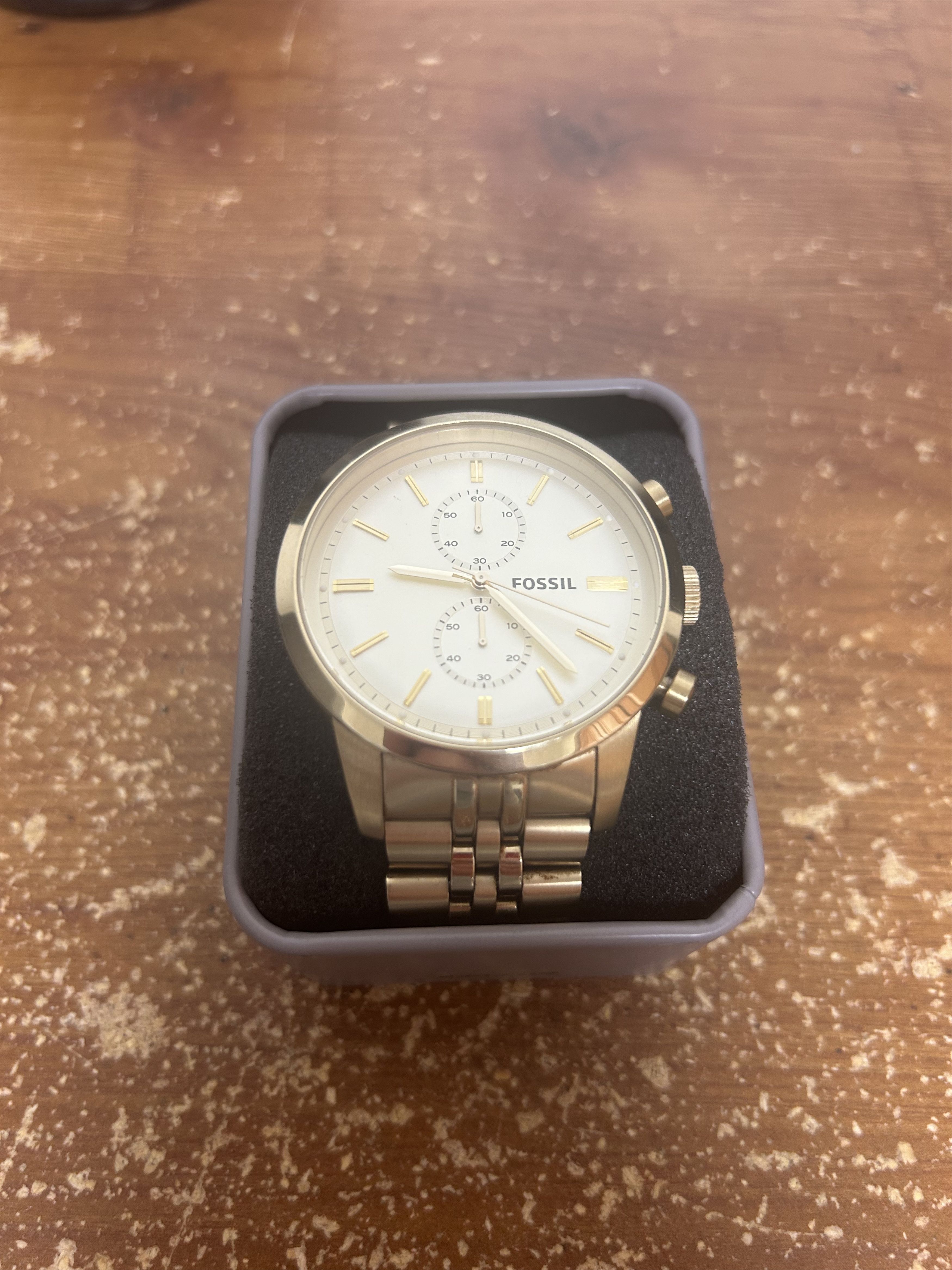 Fossil Gold Townsman Tone Stainless Steel Chronograph Watch | Grailed