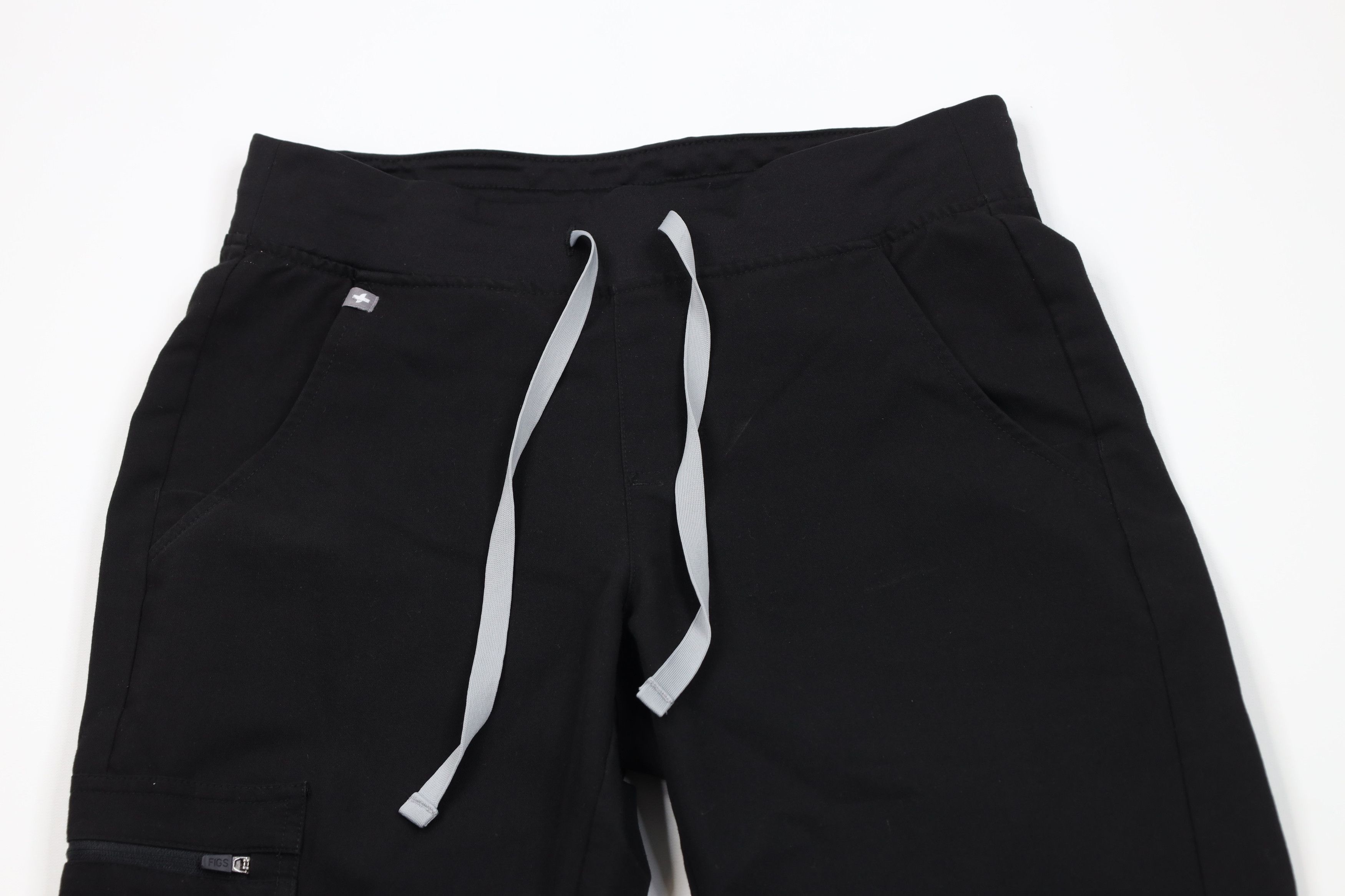 Vintage FIGS Collection Cuffed Nursing Scrubs Joggers Pants Black Size 26" / US 2 / IT 38 - 2 Thumbnail