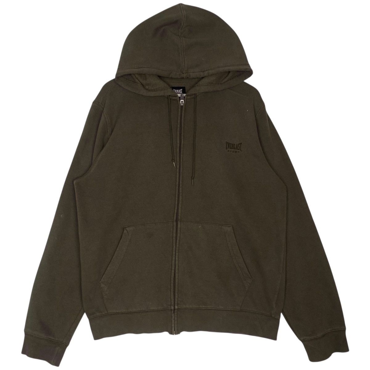 Vintage Vintage Everlast Full Zip Hoodie Sweater Green Size M Size US M / EU 48-50 / 2 - 1 Thumbnail