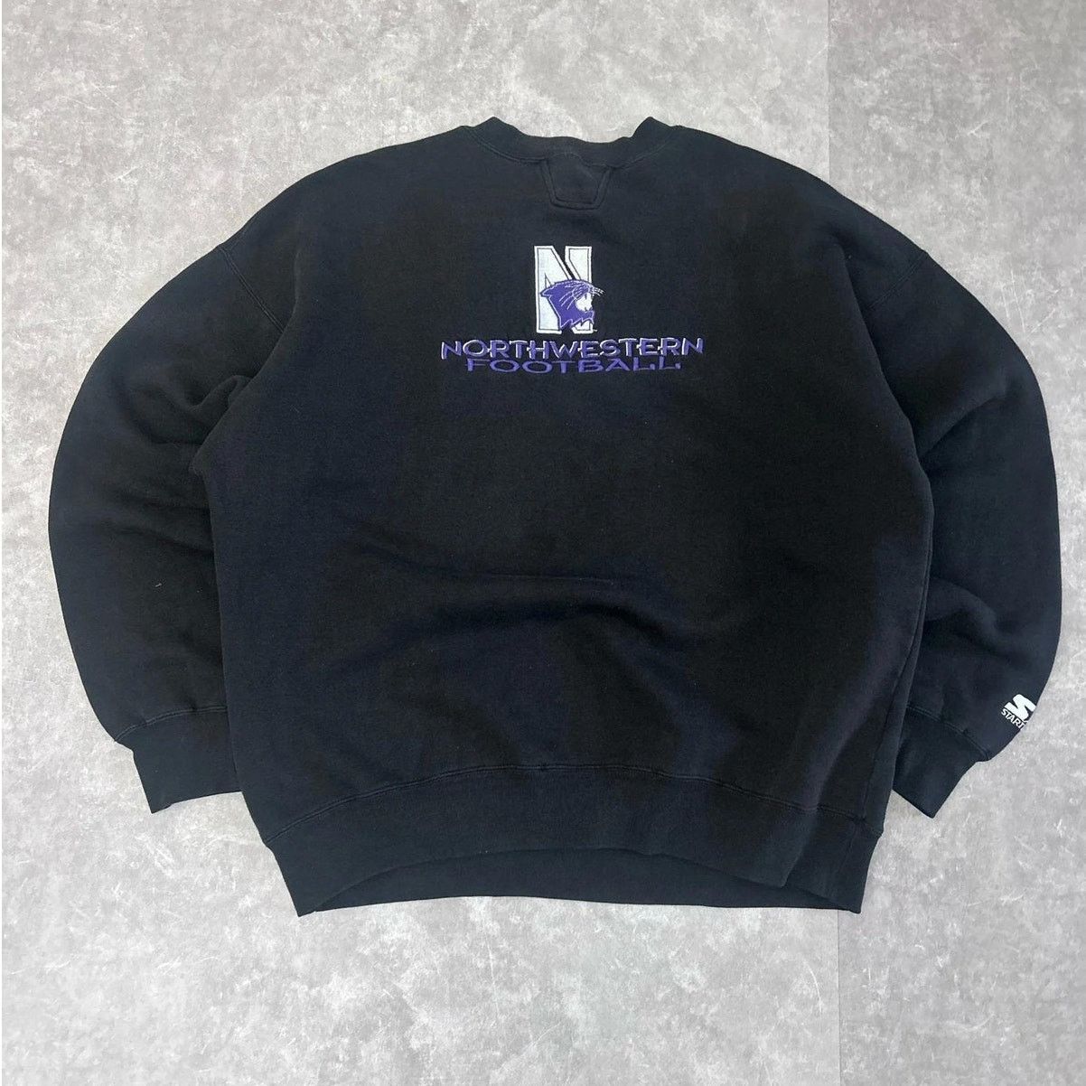 Vintage Vintage Northwestern University Black Starter Crewneck XL Size US XL / EU 56 / 4 - 1 Thumbnail