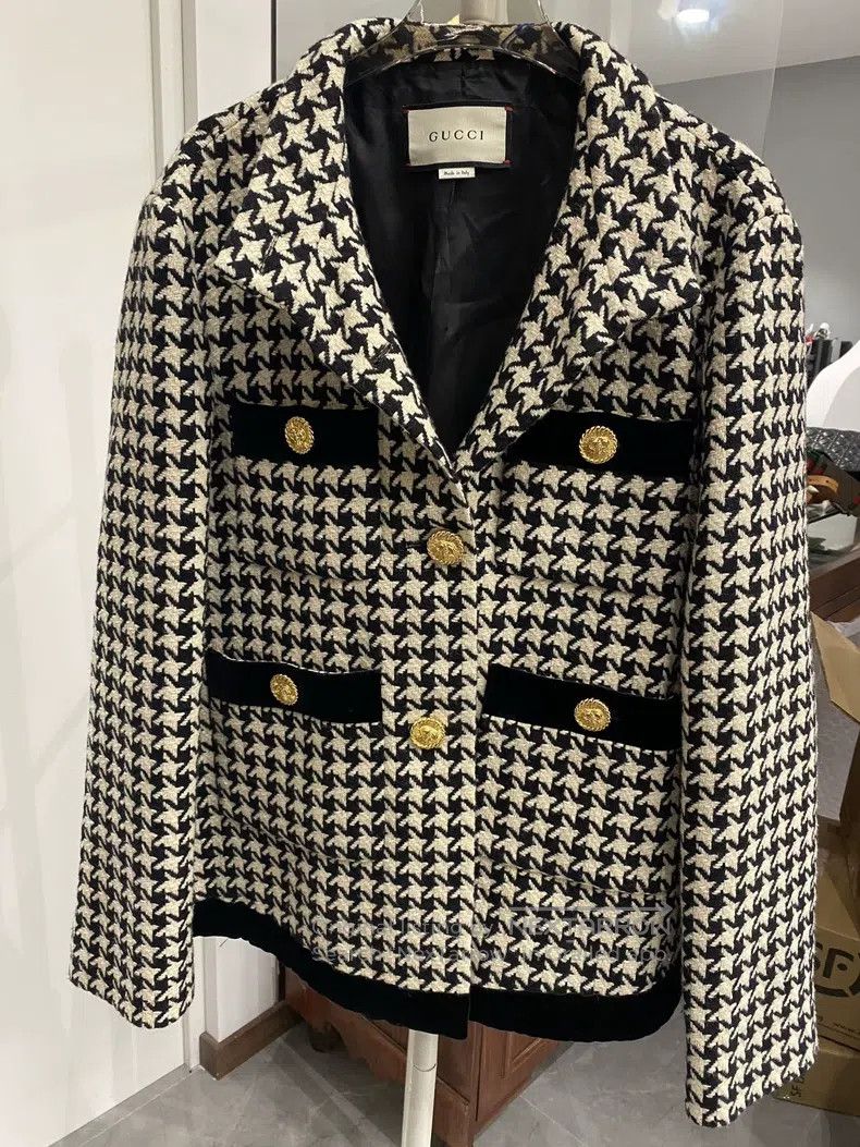 Gucci Gucci Bird check coat Size M / US 6-8 / IT 42-44 - 1 Thumbnail