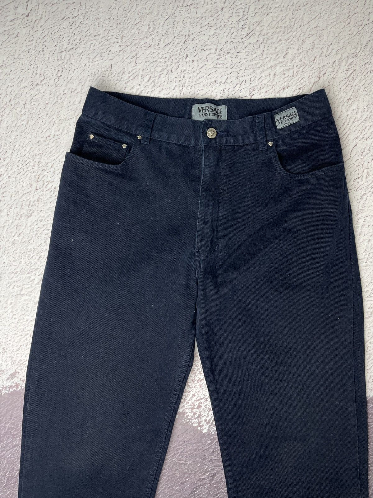 Versace Jeans Couture Versace Jeans Couture vintage navy blue denim jeans pants Size US 32 / EU 48 - 1 Thumbnail