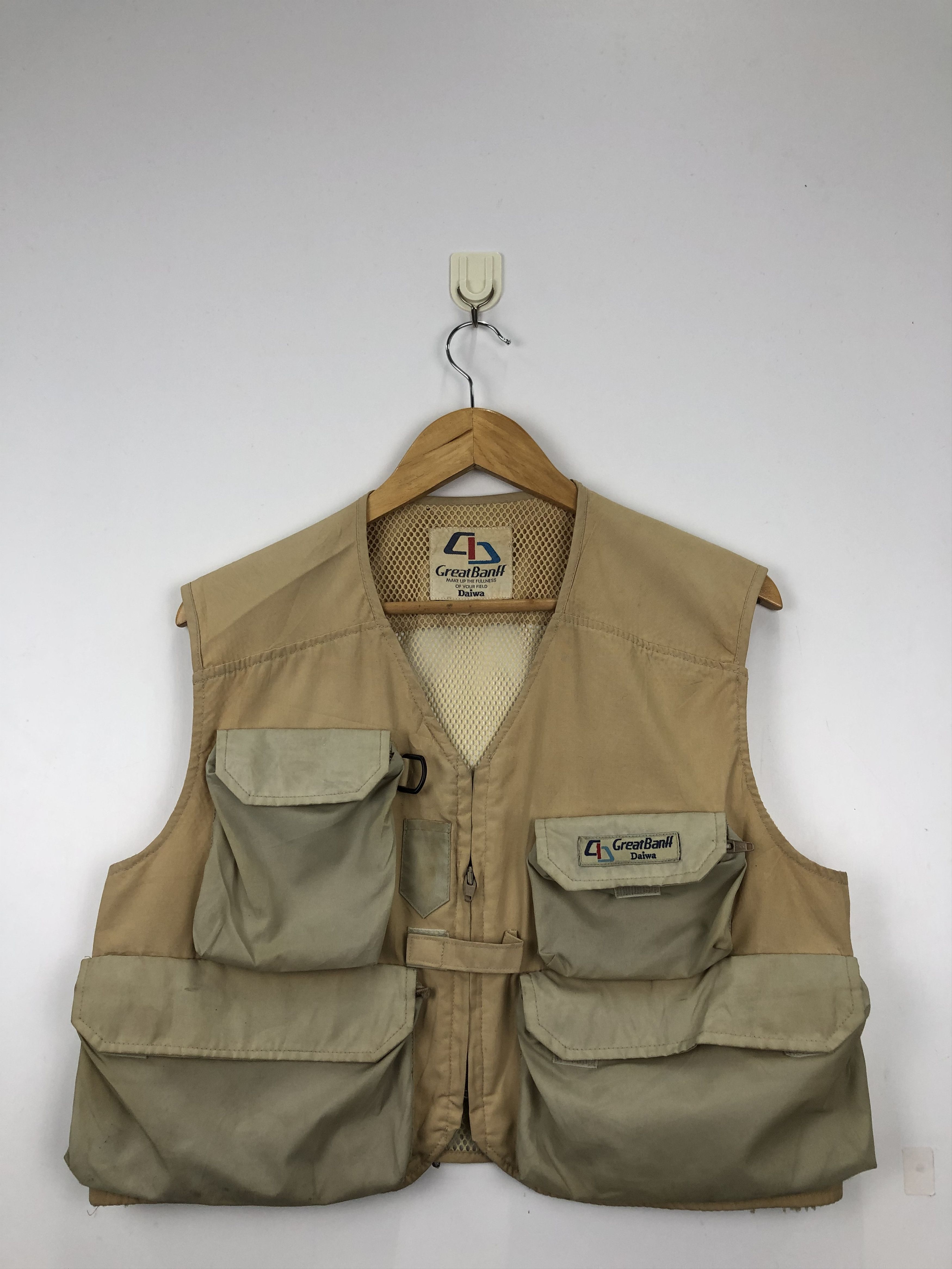 image of Daiwa Multipocket Tactical Vest in Khaki, Men's (Size Large)