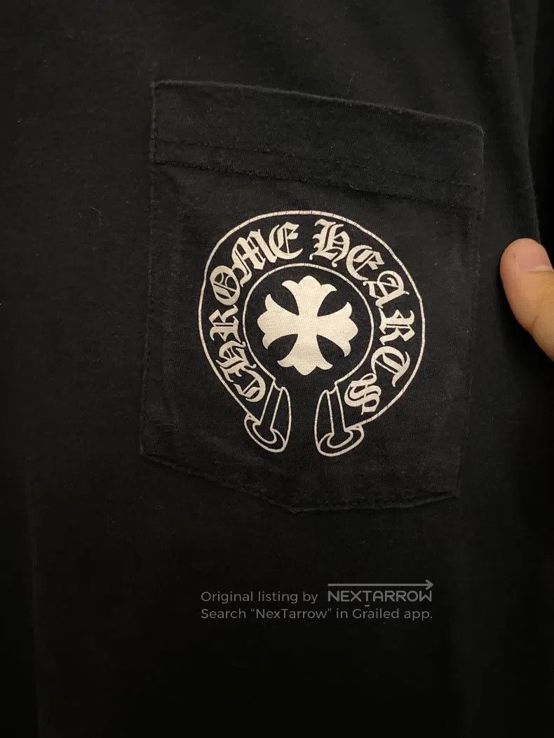 Chrome Hearts CHROME HEARTS Size L Red and white Sanskrit short sleeves w Size L / US 10 / IT 46 - 3 Thumbnail