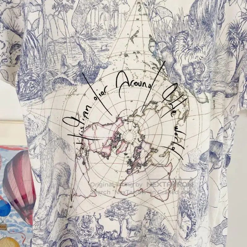 Dior Dior Short Sleeve Cotton Printed T. Size S / US 4 / IT 40 - 5 Thumbnail