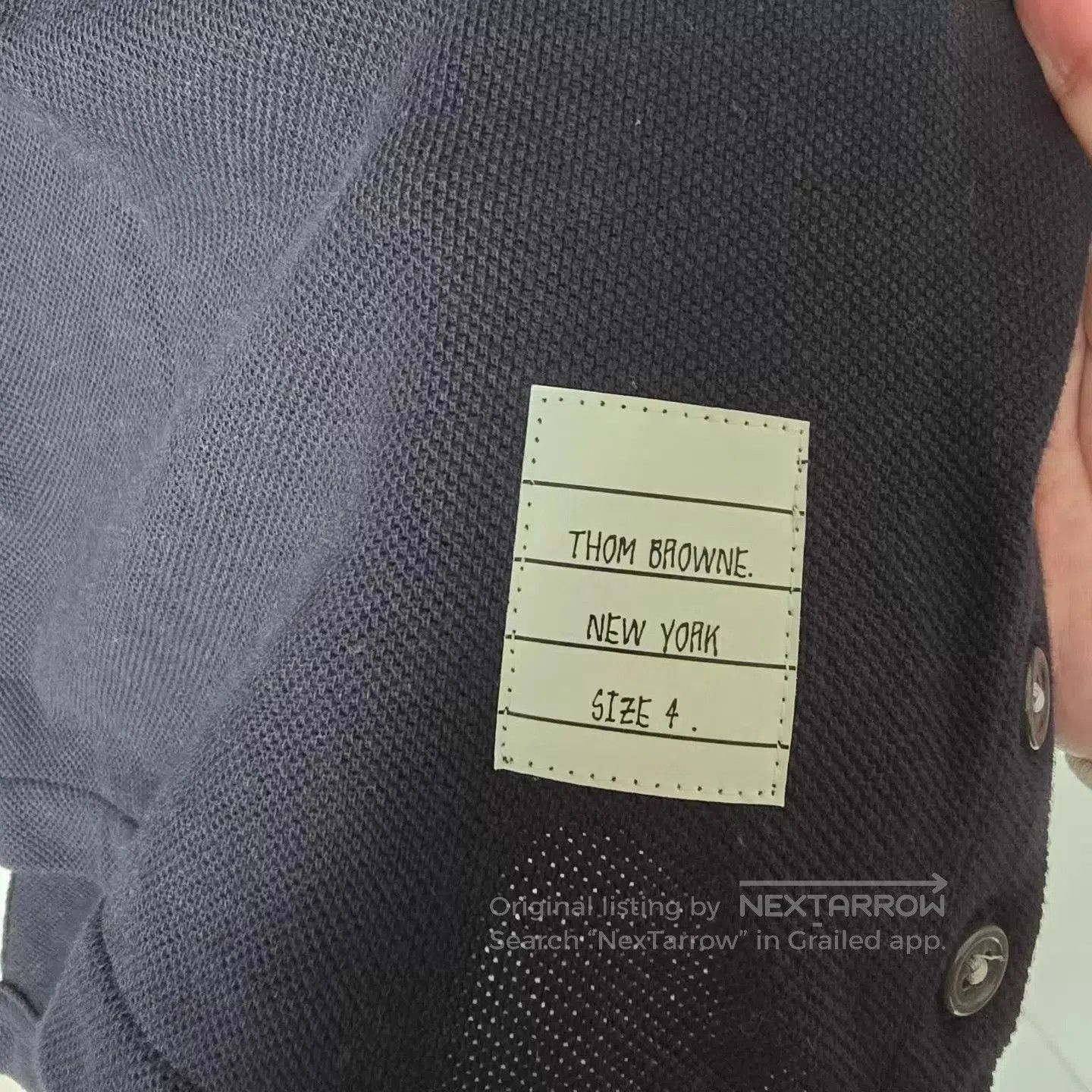 Thom Browne Black Short-Sleeve Crewneck Shirt. Size US XL / EU 56 / 4 - 3 Thumbnail