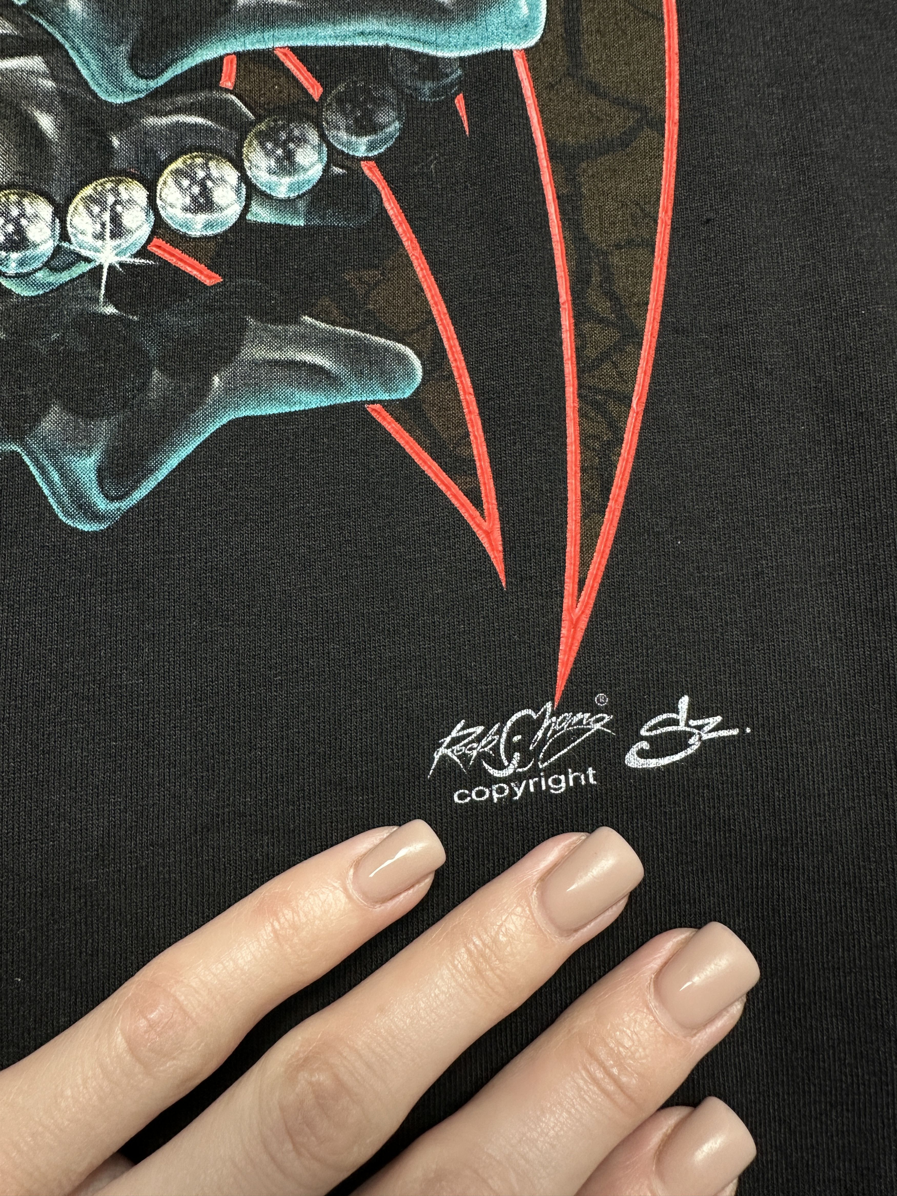 Spitfire × Vintage Vintage Scull Piercing Mens T-Shirt Size US L / EU 52-54 / 3 - 5 Thumbnail