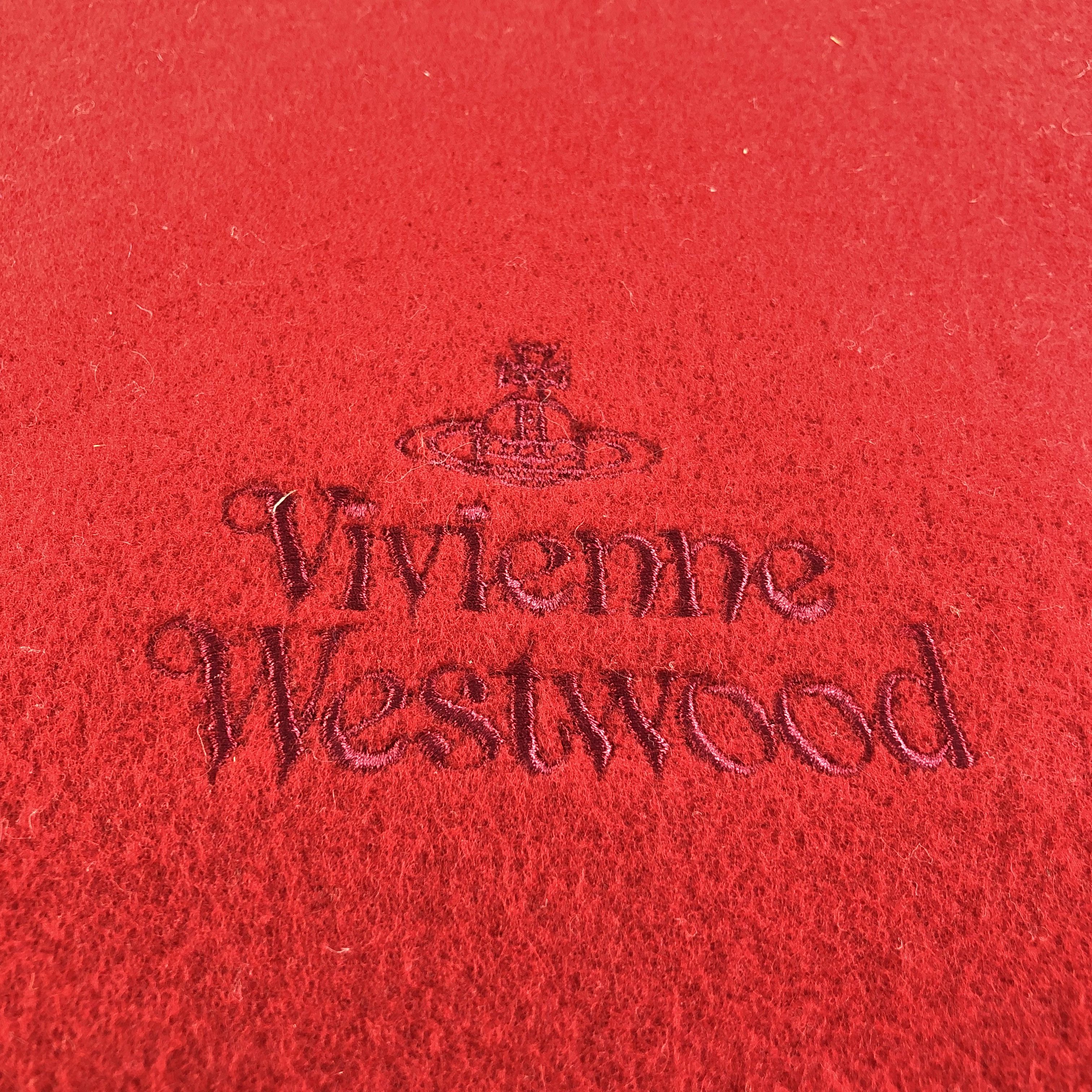 Vivienne Westwood Vivienne Westwood Plain Wool Scarf Muffler V1704 Size ONE SIZE - 4 Thumbnail