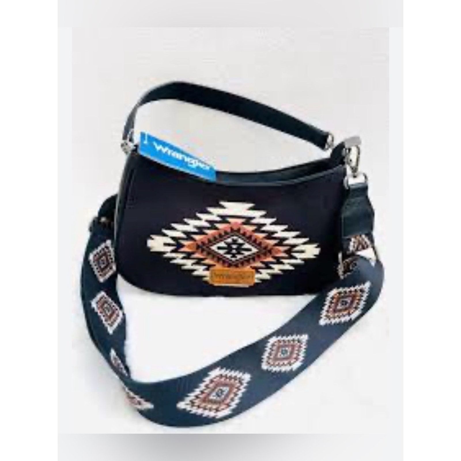 Wrangler WRANGLER Black Aztec CANVAS shoulder Bag Embroidered Strap Size ONE SIZE - 1 Thumbnail