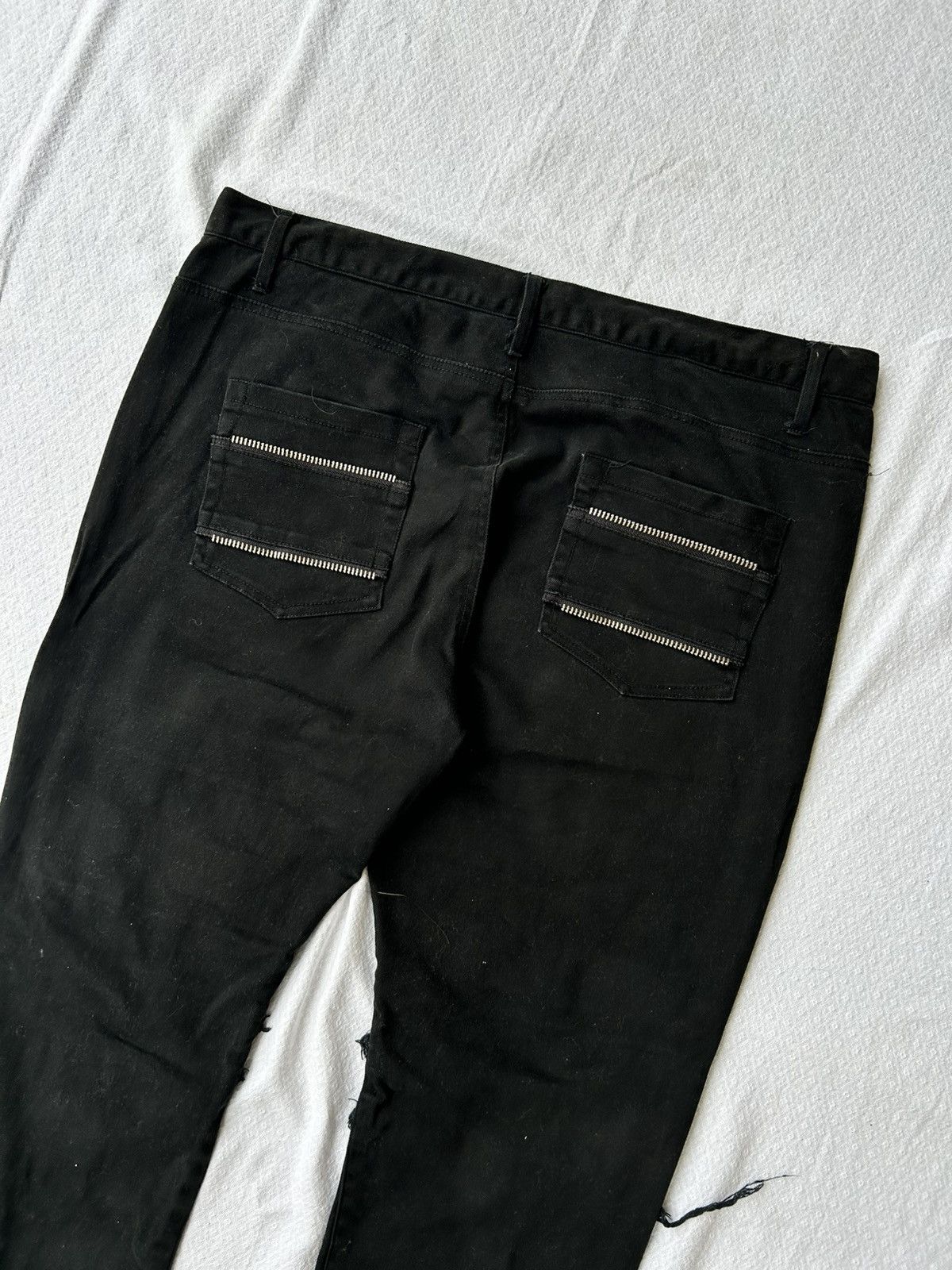 Other Flared jeans multizip thelees black denim Size US 30 / EU 46 - 7 Thumbnail