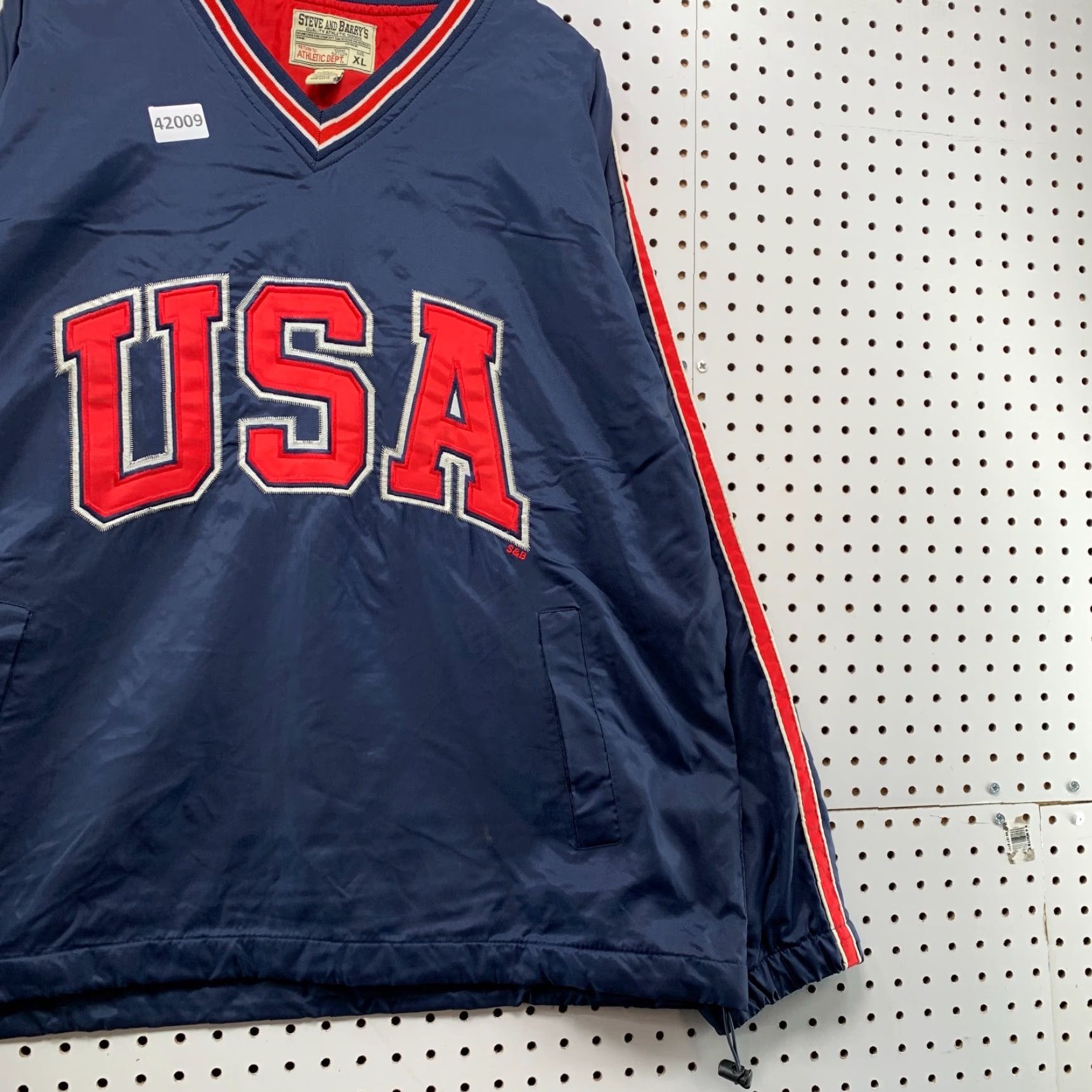 Vintage VINTAGE Steve & Barry’s USA Olympics Windbreaker Jacket Mens XL Blue Embroidered Size US XL / EU 56 / 4 - 6 Thumbnail