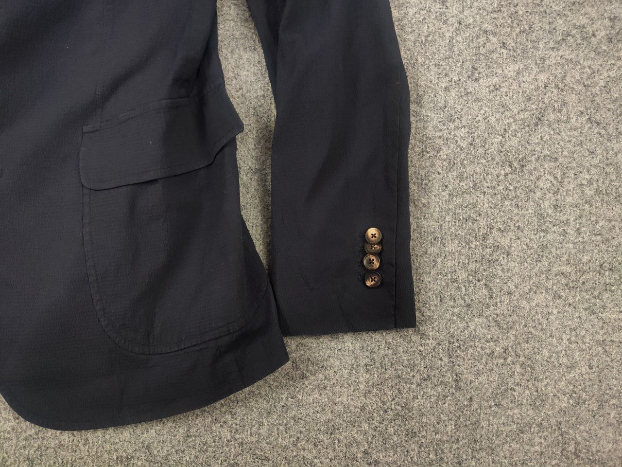 Doppiaa Doppiaa Italy Design navy color AAbibo Suit Blazer Pants Size 50R - 5 Thumbnail