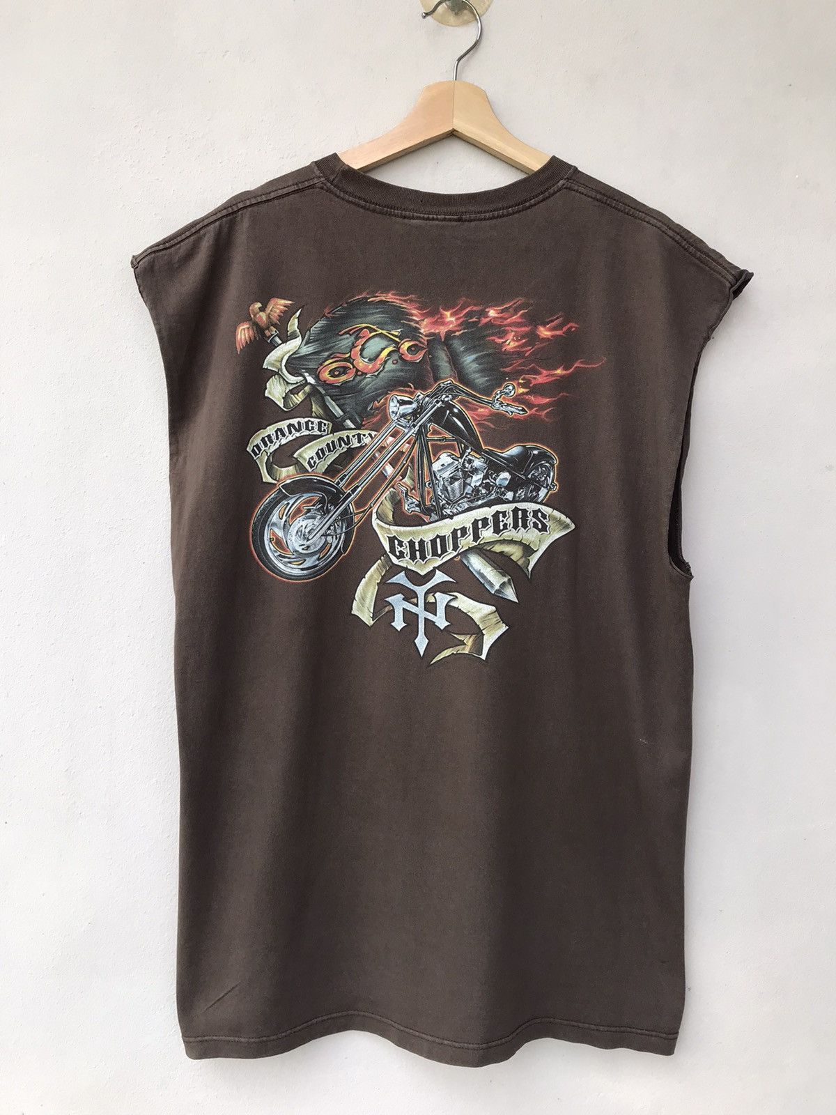 Vintage Vintage Orange County Choppers Distressed Tank Top Tee Size US XL / EU 56 / 4 - 11 Thumbnail