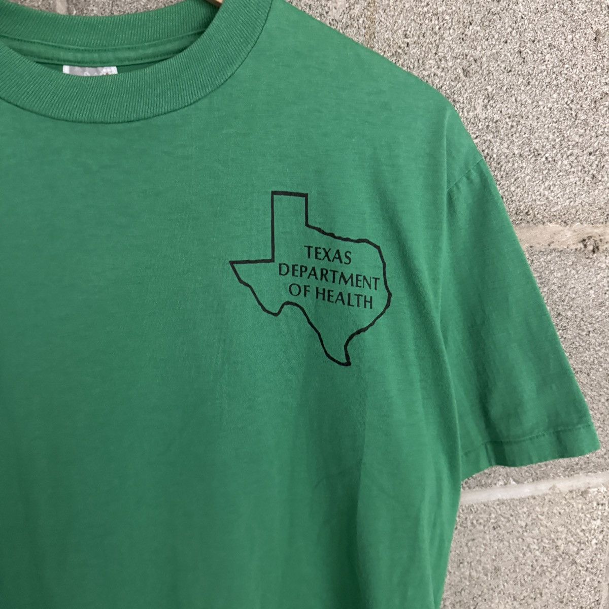 Jerzees Vintage Jerzees Texas Live Healthy Green Tee Mens Large Size US L / EU 52-54 / 3 - 3 Thumbnail