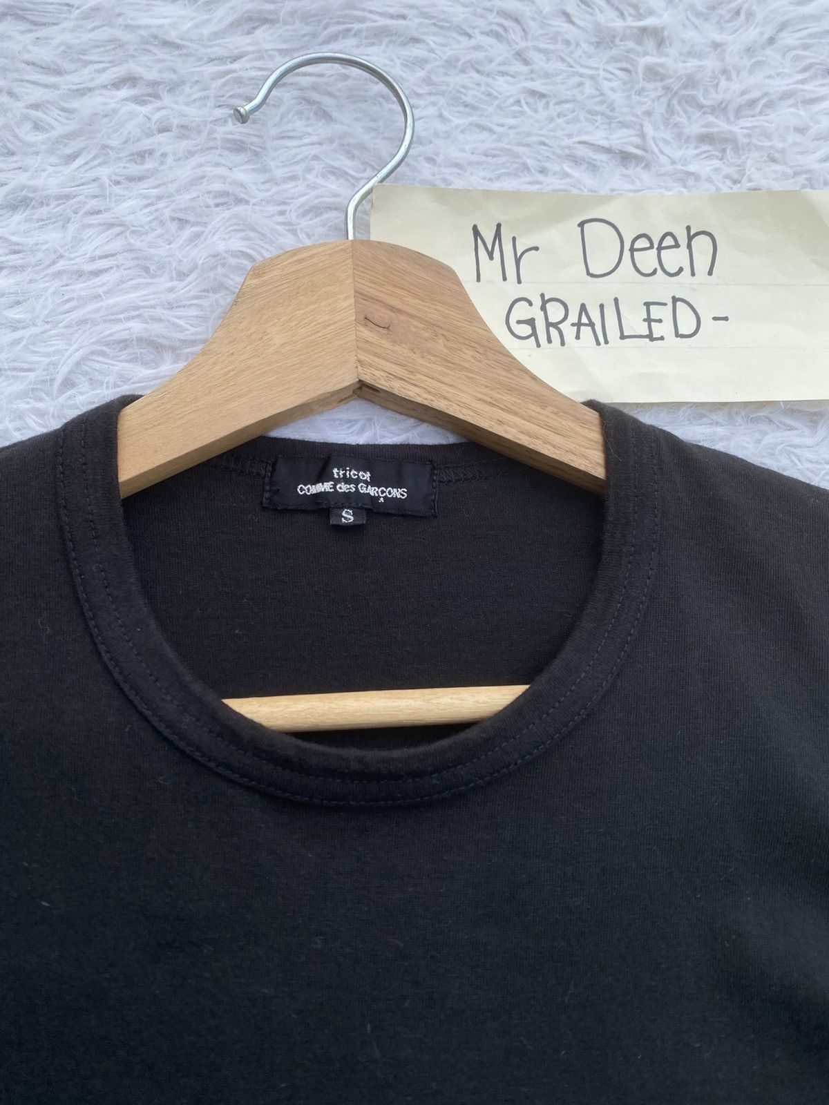Comme des Garcons Rare AD2016 tricot Comme Des Garcons Plain Tshirt Size S / US 4 / IT 40 - 6 Thumbnail