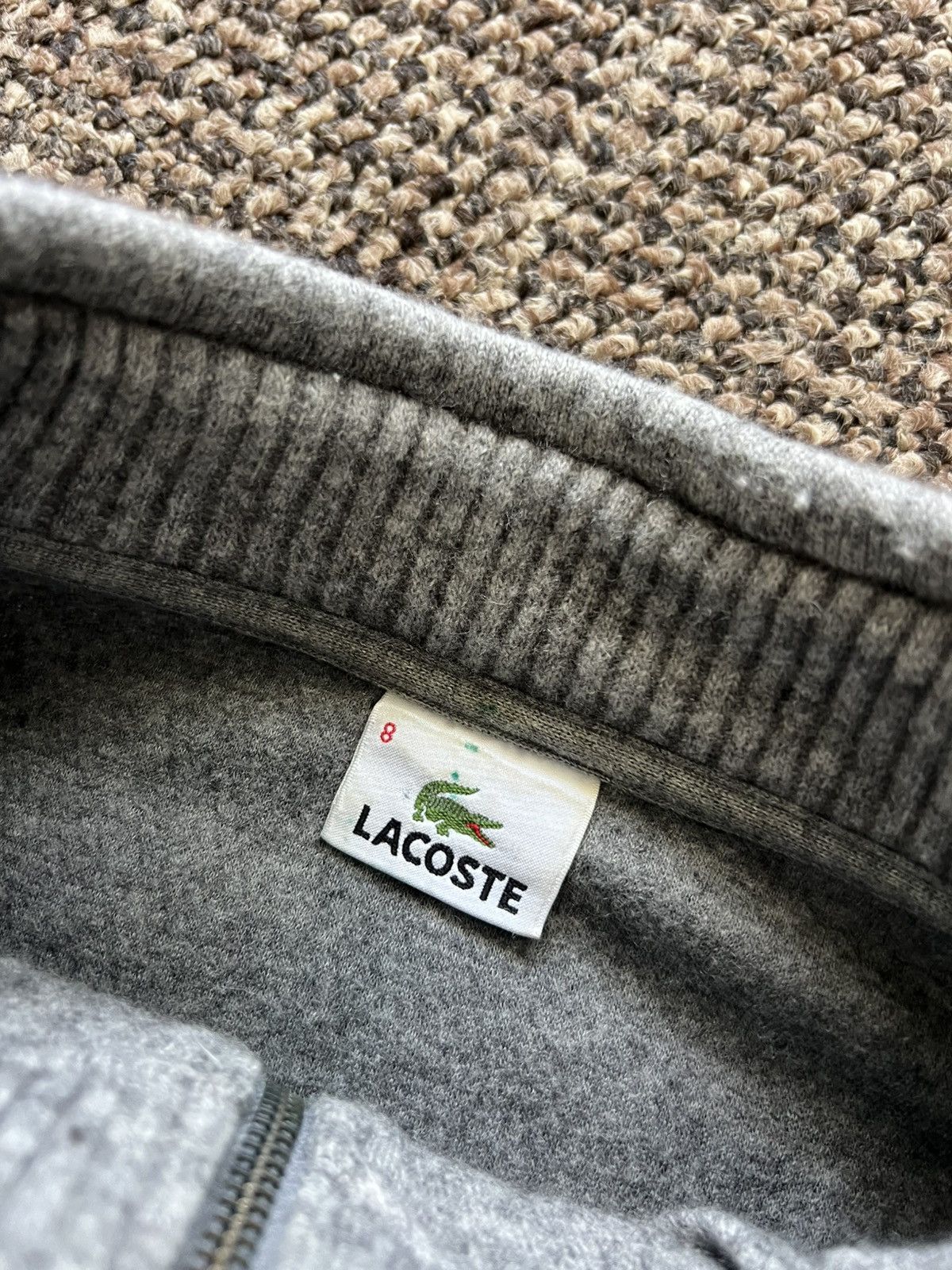 Lacoste Lacoste Jumper 1/4 Zip Sweater Pullover Grey Casual classic Size US XXL / EU 58 / 5 - 7 Thumbnail
