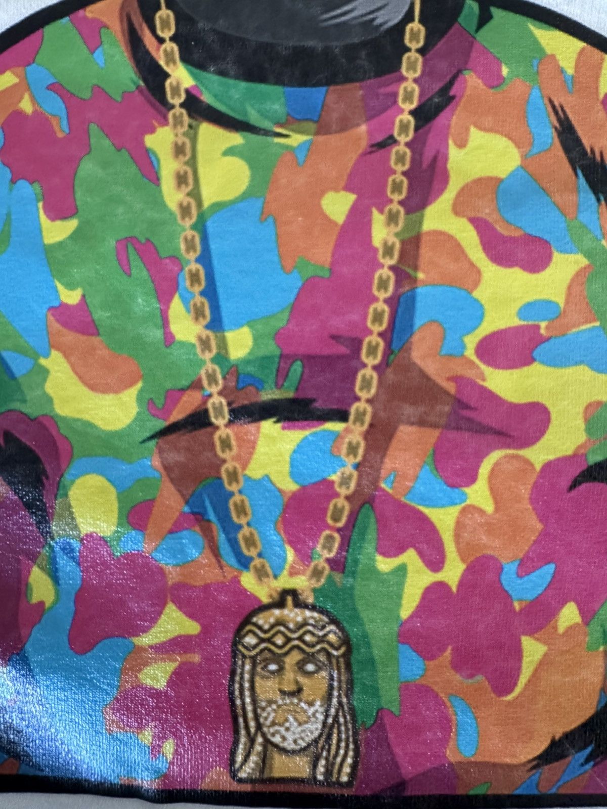 Rap Tees notorious BIG 4XL biggie smalls jesus piece oversized tee Size US XXL / EU 58 / 5 - 19 Thumbnail