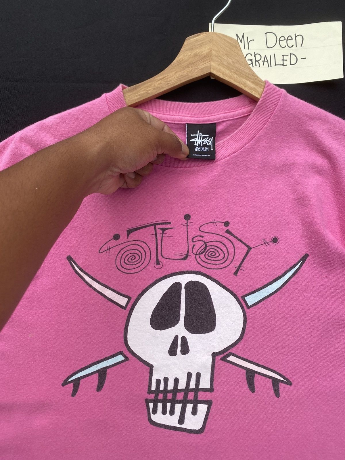 Stussy Rare Vintage 00s Stussy Skull Logo Tshirt Size US M / EU 48-50 / 2 - 8 Thumbnail