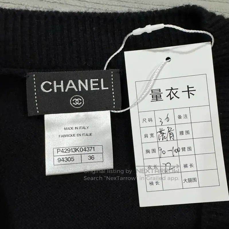 Chanel Chanel Black Wool Women's Sweater . Size S / US 4 / IT 40 - 3 Thumbnail