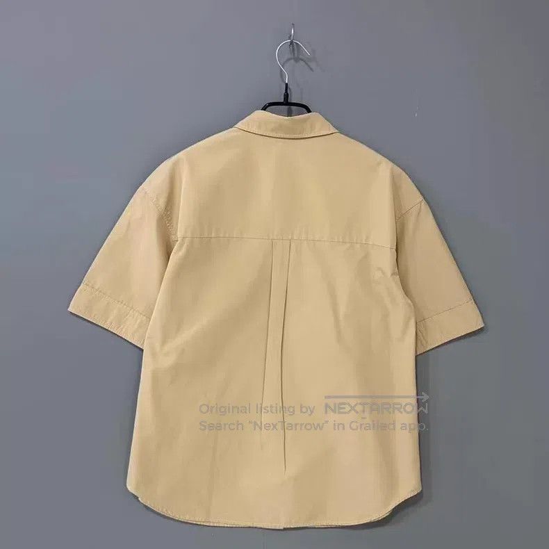 Louis Vuitton Louis Vuitton Rhinestone logo khaki short sleeve shirt Size XS / US 0-2 / IT 36-38 - 3 Thumbnail