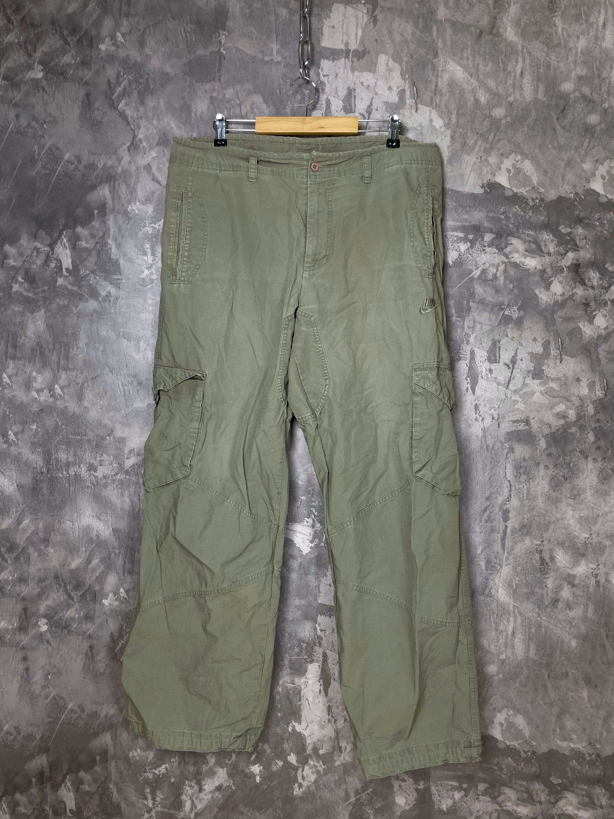 Other Vintage Cargo Pants Nike Avangarde Watanage Faded BaggyFit Size US 36 / EU 52 - 1 Thumbnail