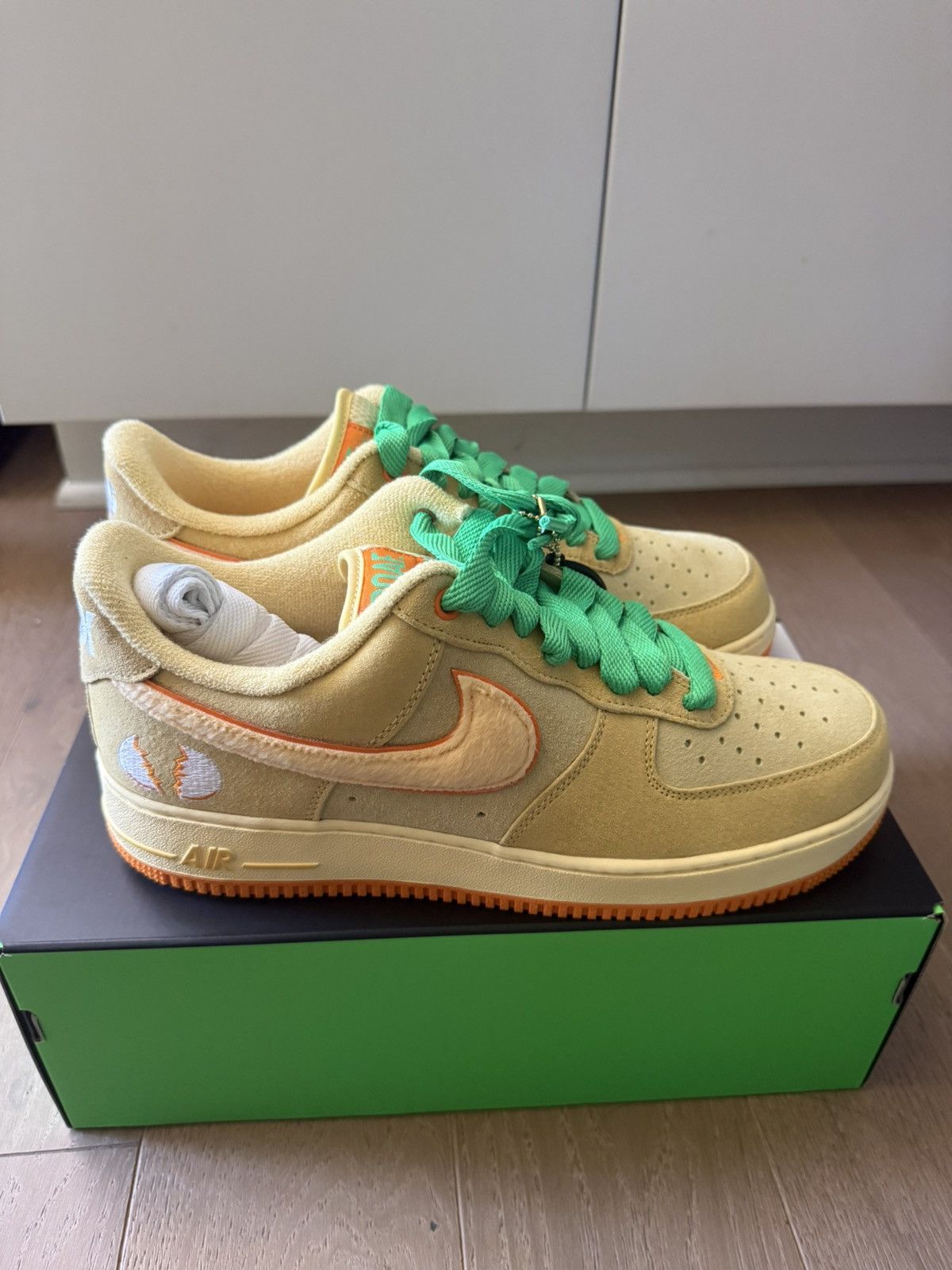 Nike Size 10.5 - NIKE AIR FORCE 1 DOAF OREGON EGG OR DUCK PE Size US 10.5 / EU 43-44 - 4 Thumbnail