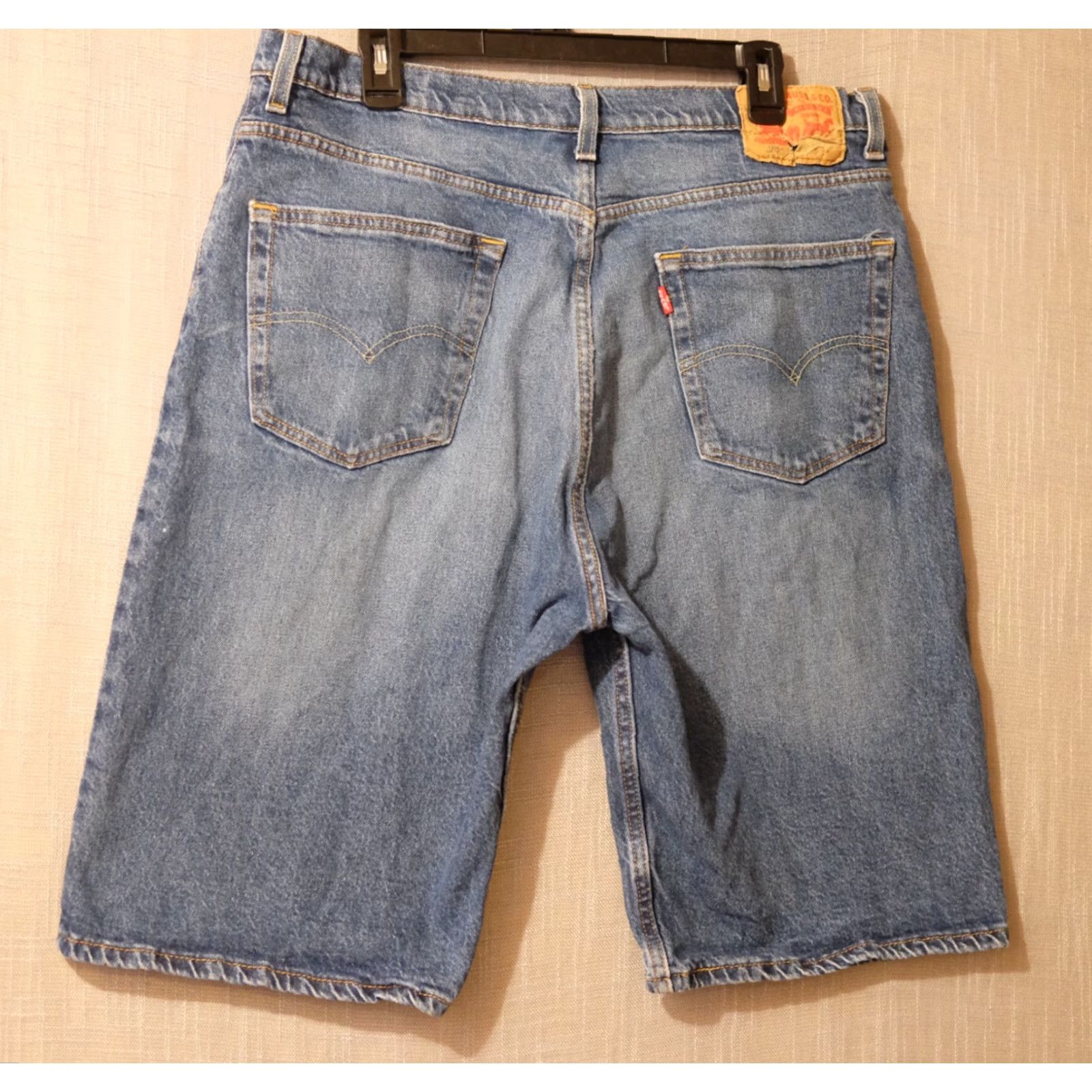 Levi's Levis 569 Jean Shorts Bermuda Denim Blue Mens W36 Inseam 11-1/2 in 569 Denim Shorts Pants Shirt? Size US 36 / EU 52 - 6 Thumbnail