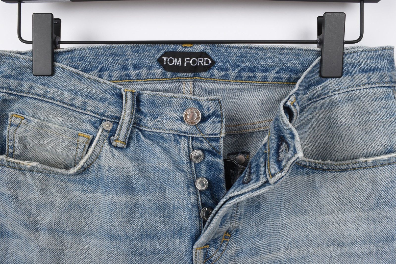 Tom Ford Tom Ford Men Jeans Slim Fit selvedge strong Size 31, S2096 Size US 31 - 6 Thumbnail