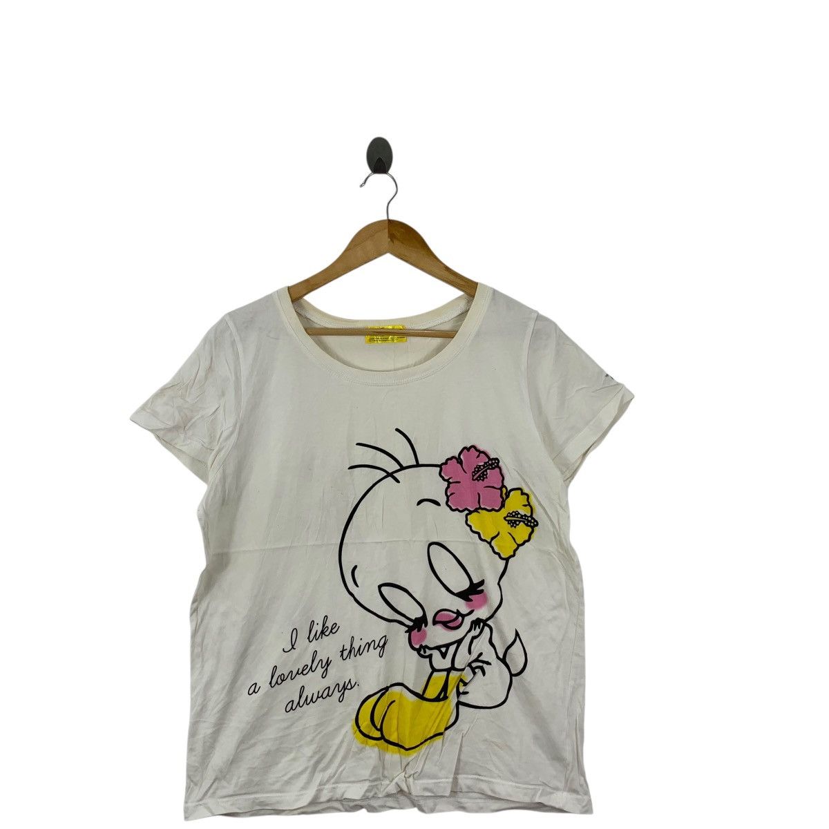 Twenty TWEETY LOONEY TUNED Cartoon Lovely Bird Tee Shirt Top Cute Size M / US 6-8 / IT 42-44 - 4 Thumbnail