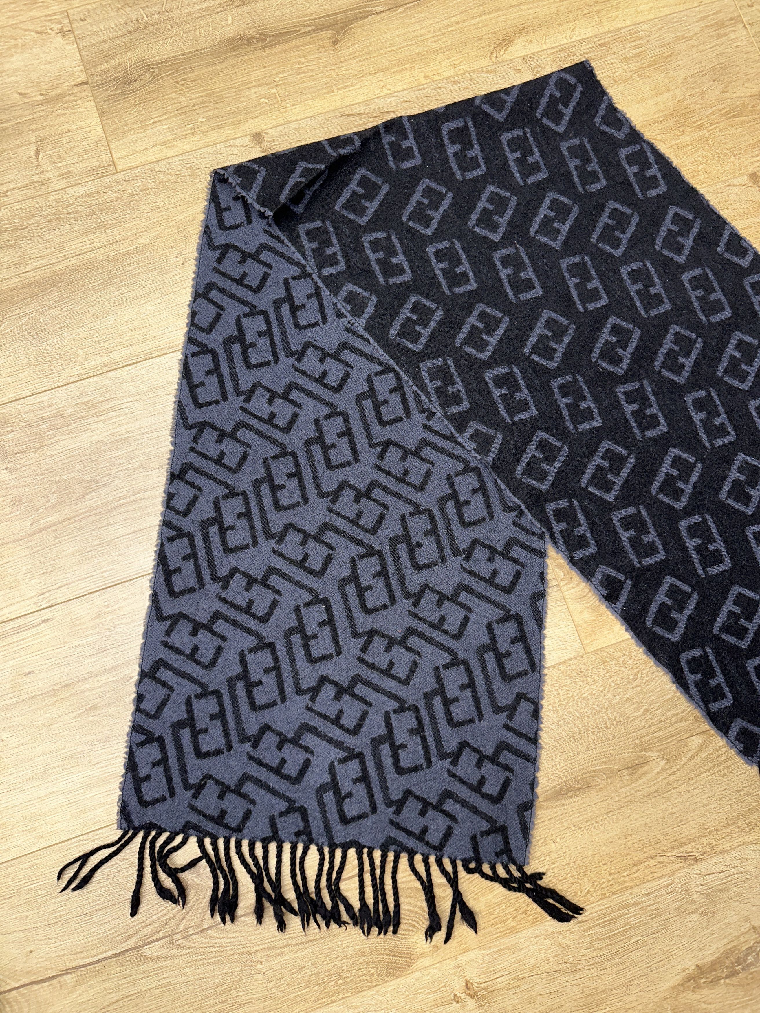 Fendi Fendi Vintage Wool Logo Monogram Scarf 150x35cm Rare Size ONE SIZE - 8 Thumbnail
