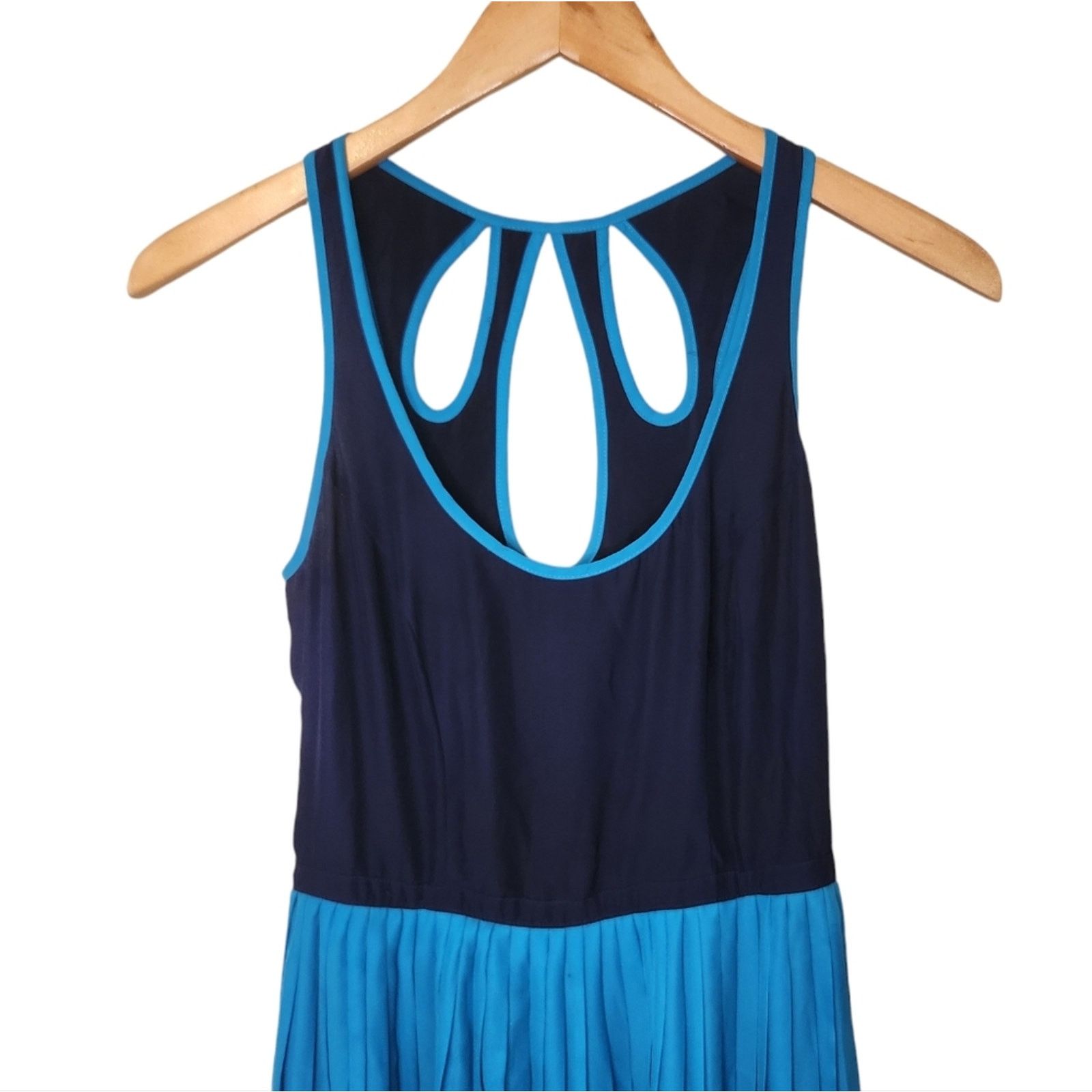 Urban Outfitters Urban Outfitters Cooperative Blue Pleated Mini Dress 2 Size XS / US 0-2 / IT 36-38 - 5 Thumbnail