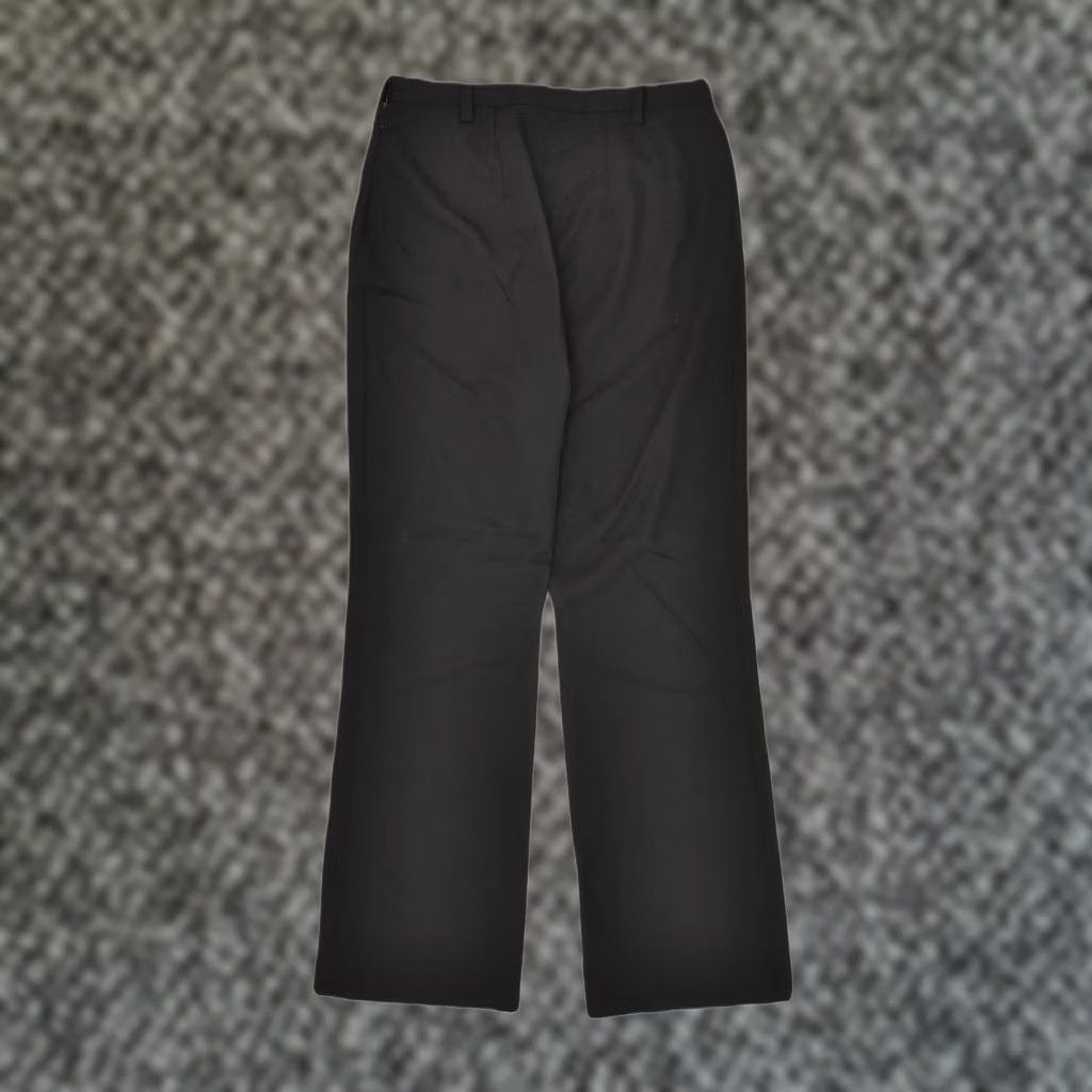 Vintage VINTAGE Womens Straight Suit Trousers Black W28 L30 Size 28" / US 6 / IT 42 - 1 Thumbnail