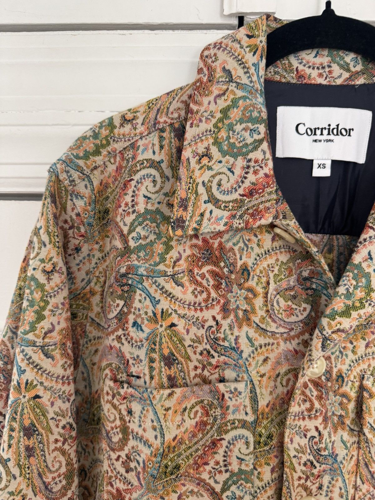 Corridor Corridor Paisley Jacquard Military Jacket XS Size US XS / EU 42 / 0 - 2 Thumbnail