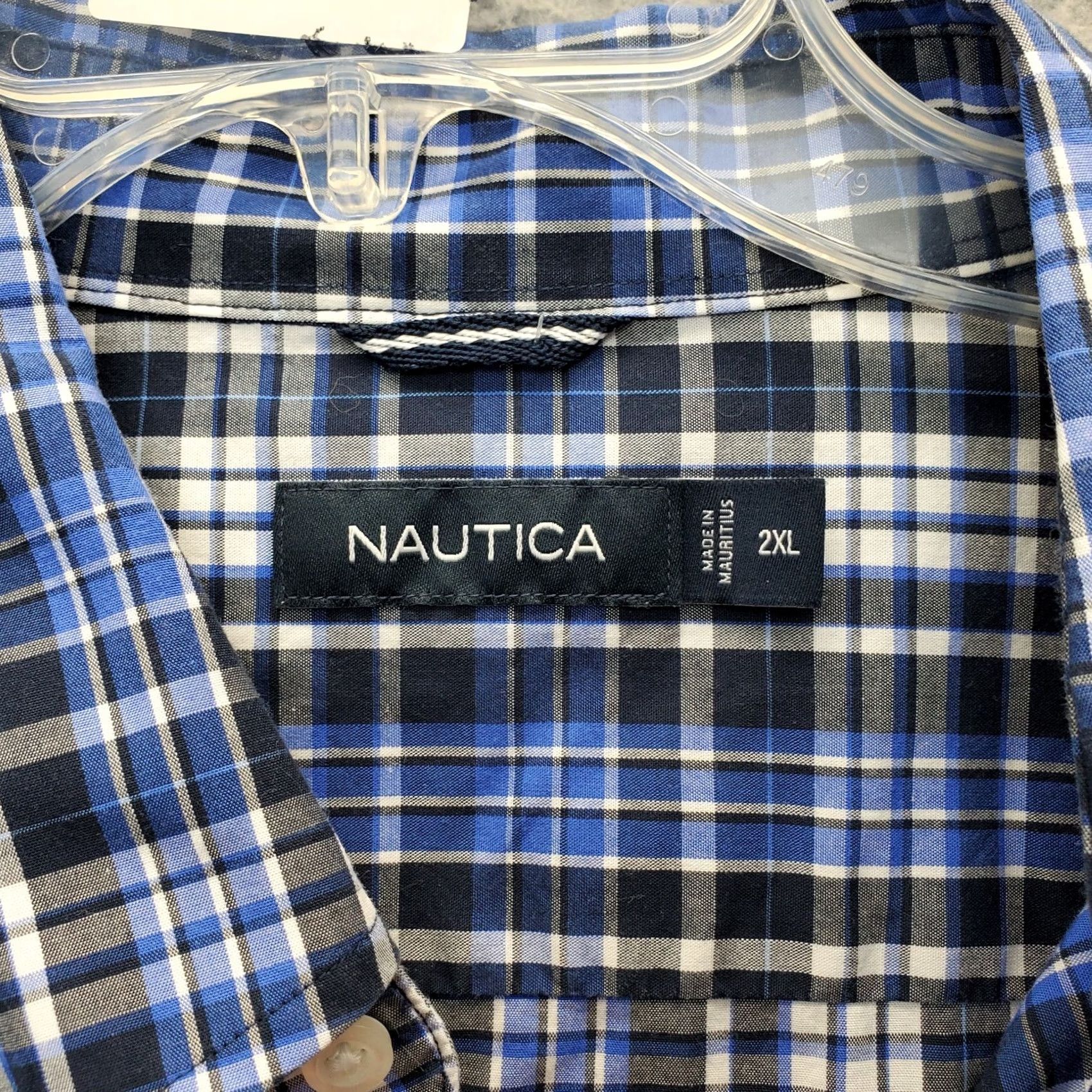Nautica Nautica Casual Shirt Mens 2XL Multi Plaid Cotton Classic Fit Button-Down Shirt Size US XXL / EU 58 / 5 - 5 Thumbnail