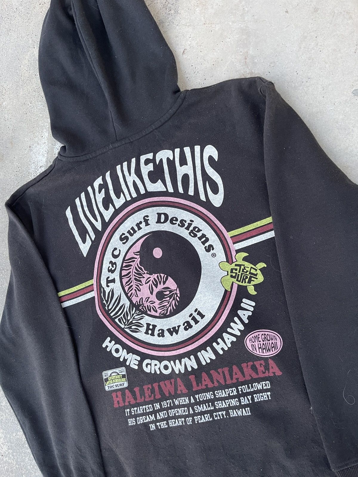 Japanese Brand × Vintage Vintage 90s T&C Surf Designs Hawaii Zip Up Hoodie Size US M / EU 48-50 / 2 - 7 Thumbnail