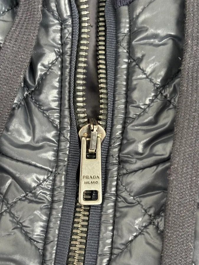 Prada Prada Navy Hooded Quilted Minimalist Puffer Jacket Size US M / EU 48-50 / 2 - 9 Thumbnail