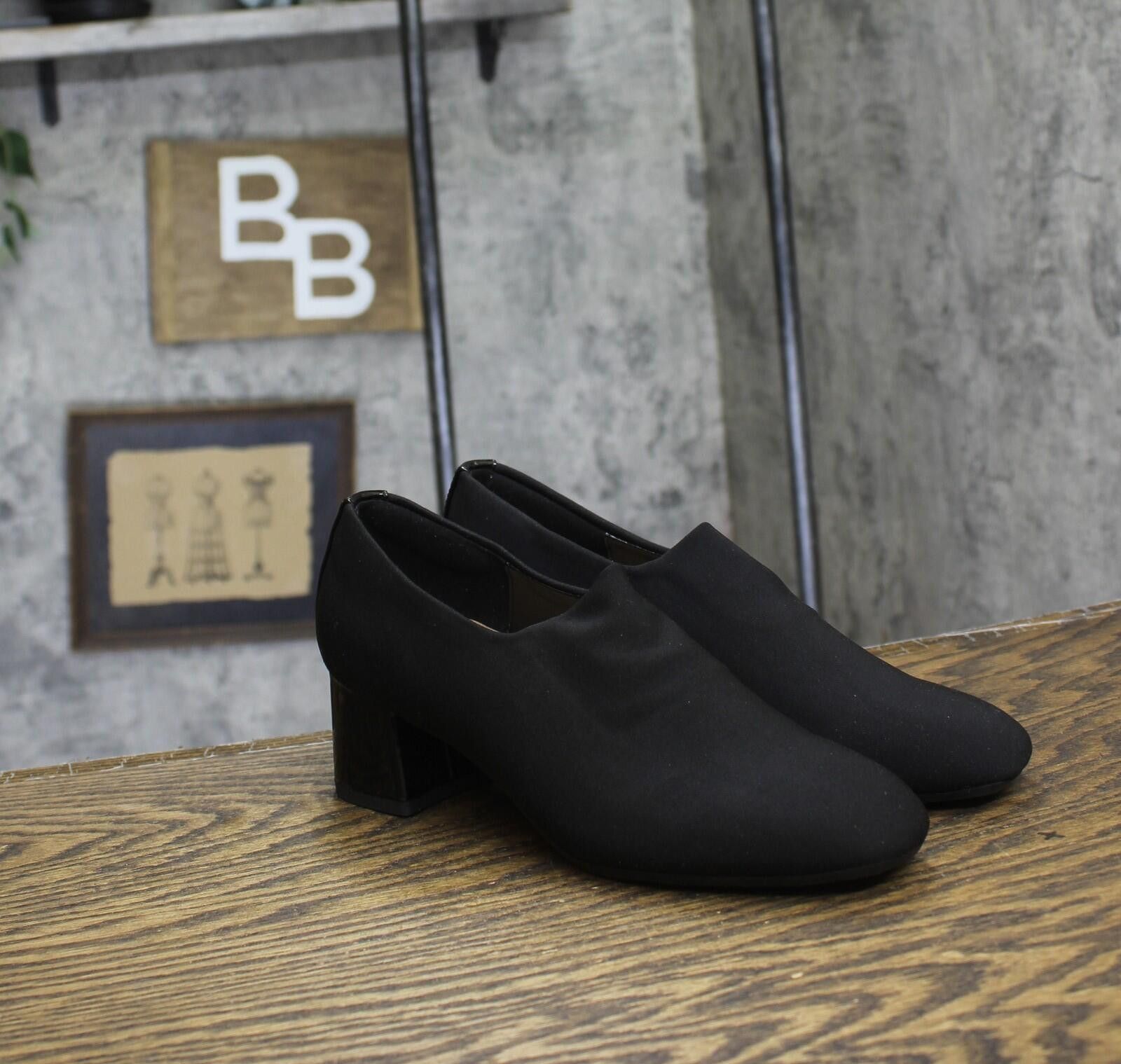 Other Nwt Easy Spirit Slip On Block Heels Sedenisa2 Black 6m Size US 6 / IT 36 - 1 Thumbnail