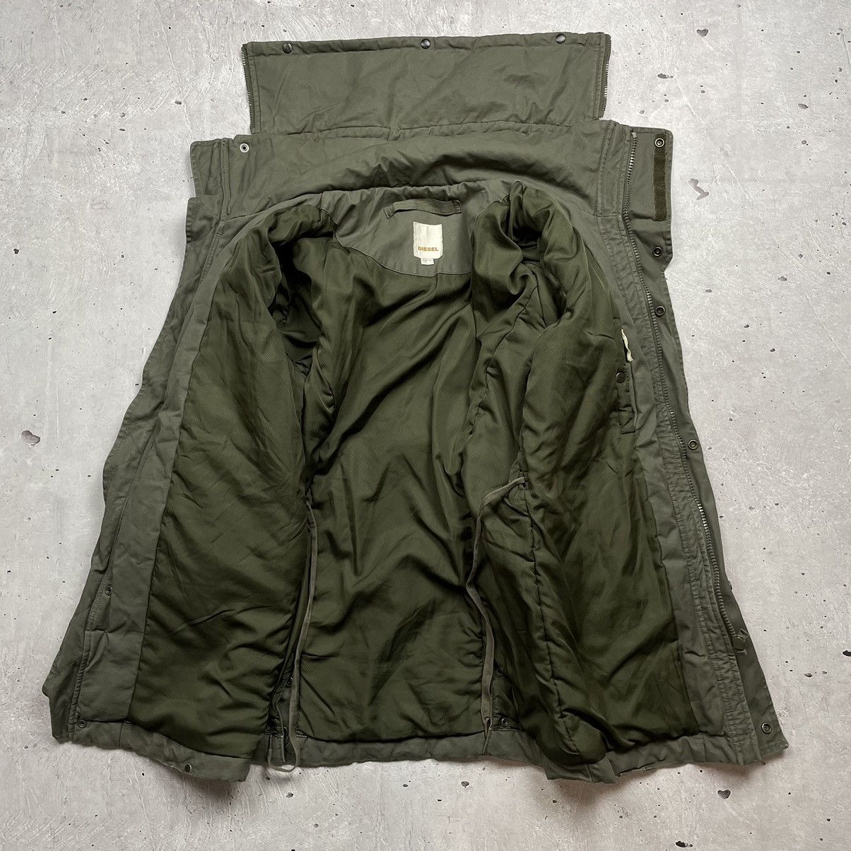Diesel × Vintage Vintage Diesel military jacket Green coats y2k Size US L / EU 52-54 / 3 - 4 Thumbnail