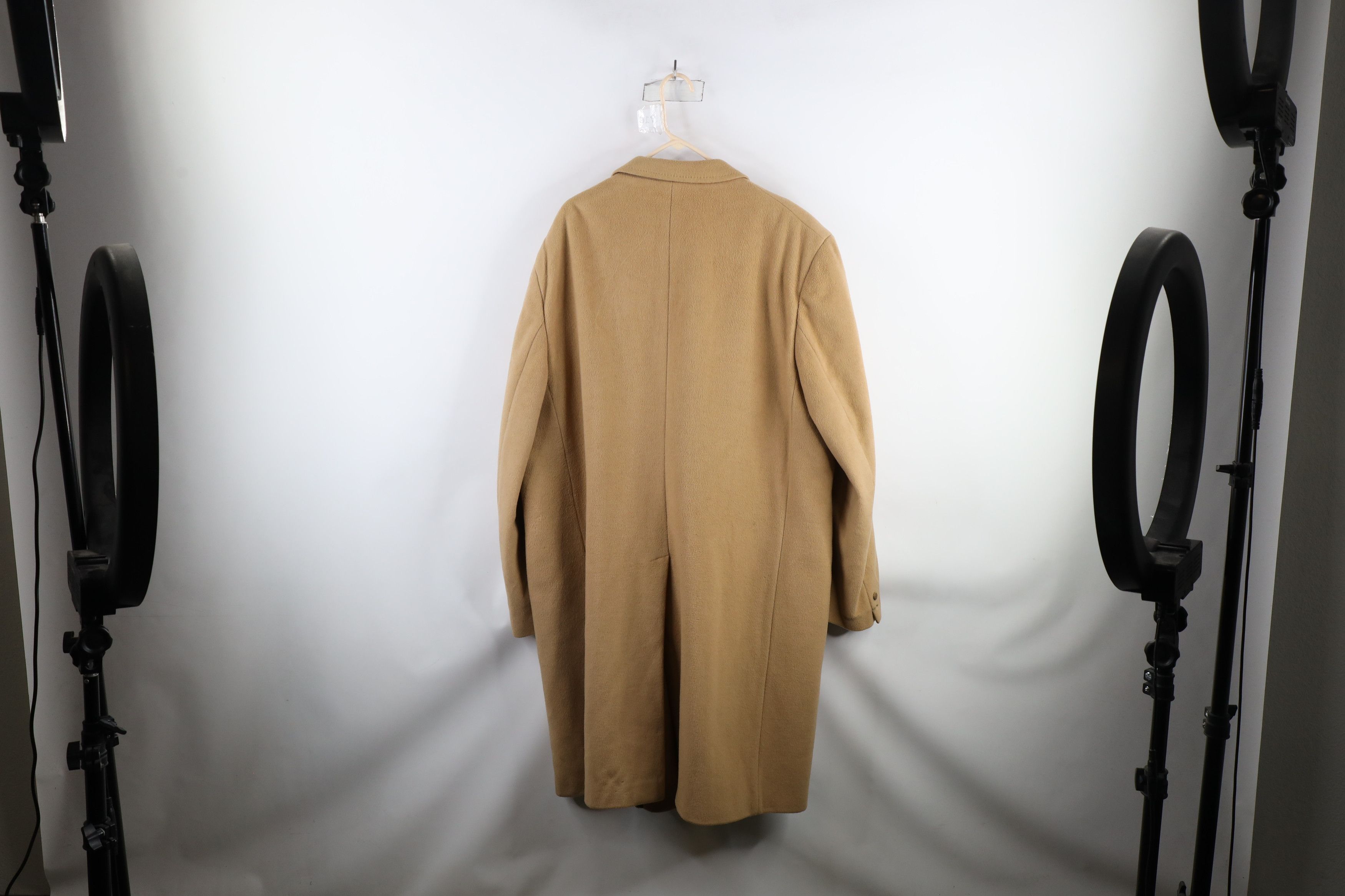Vintage Vintage 70s Streetwear Cashmere Overcoat Jacket Beige USA Size US XXL / EU 58 / 5 - 17 Thumbnail