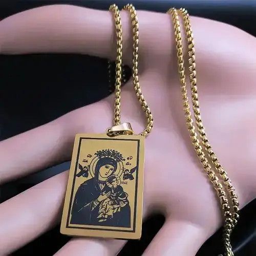 Other Virgin Mary Medal Pendant Necklaces Size ONE SIZE - 3 Thumbnail
