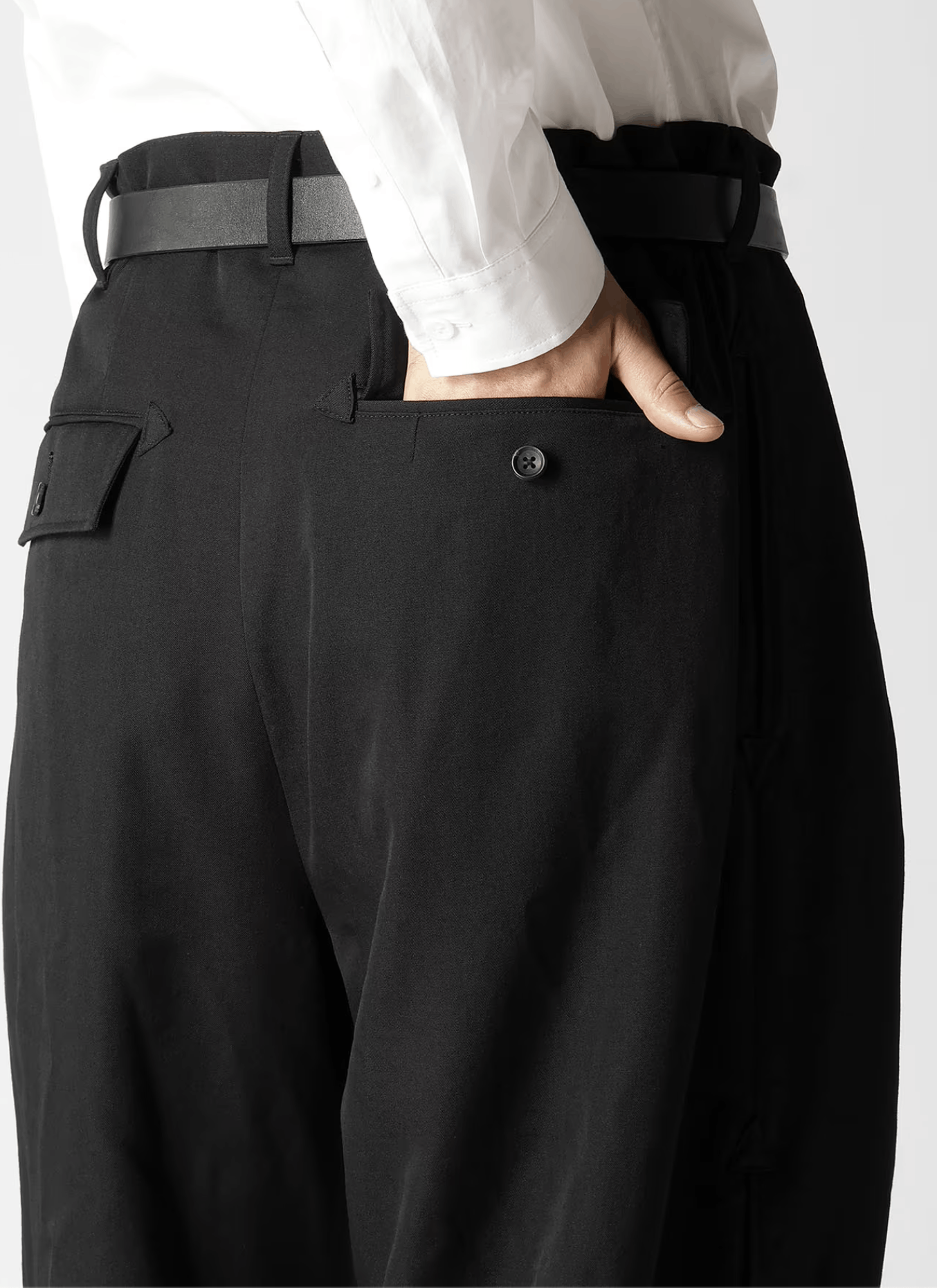 Yohji Yamamoto Yohji Yamamoto Pour Homme W/Gabardine SIDE POCKET PANTS Size US 32 / EU 48 - 8 Thumbnail