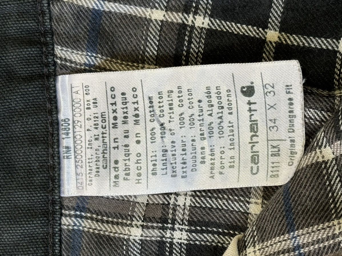 Carhartt × Vintage Crazy Vintage 90s Blanket Lined Carhartt Dungaree Work Pants Size US 34 / EU 50 - 4 Thumbnail