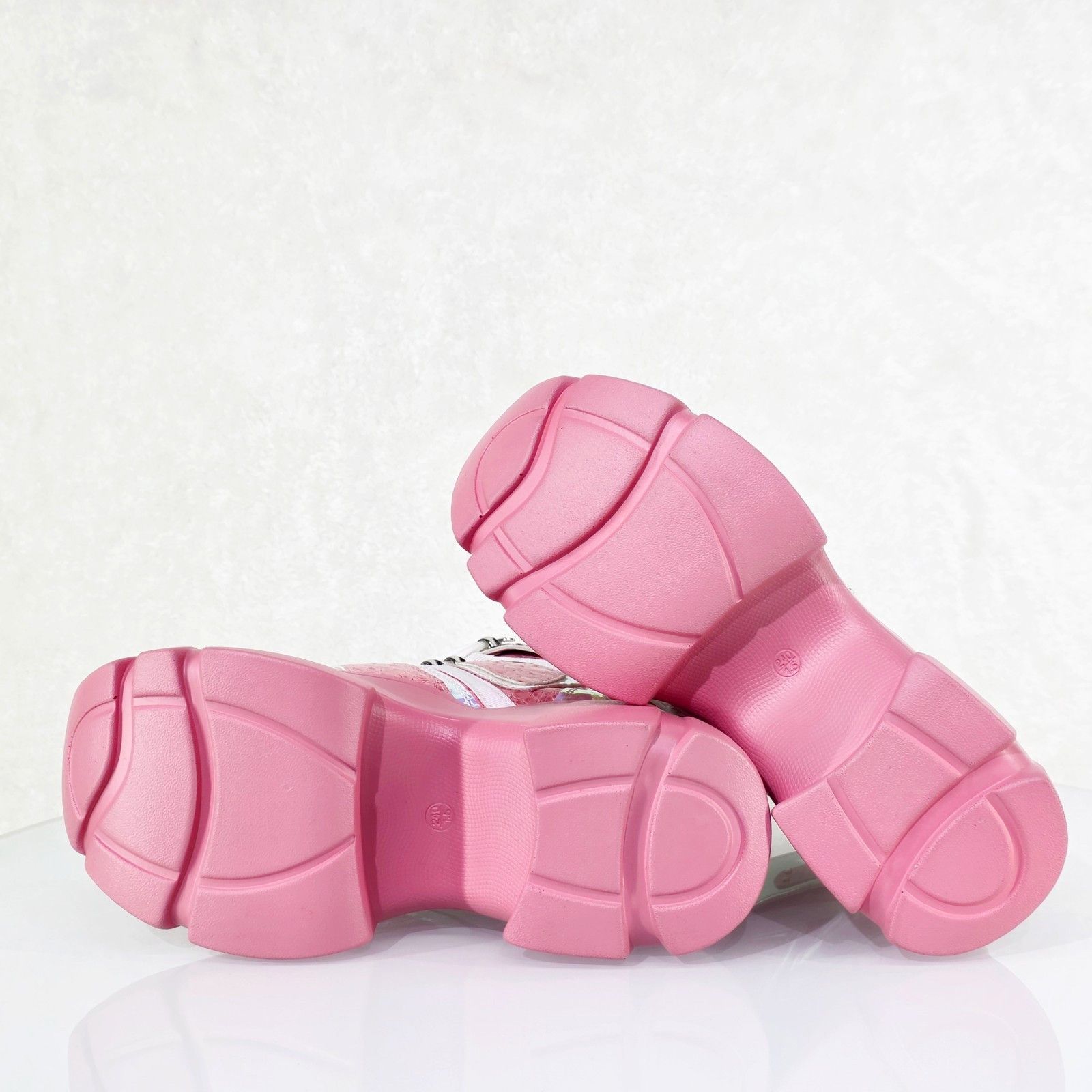 Other Passion Wang Pink Platform Sneaker Hidden Wedge Streetwear K Size US 7 / IT 37 - 6 Thumbnail