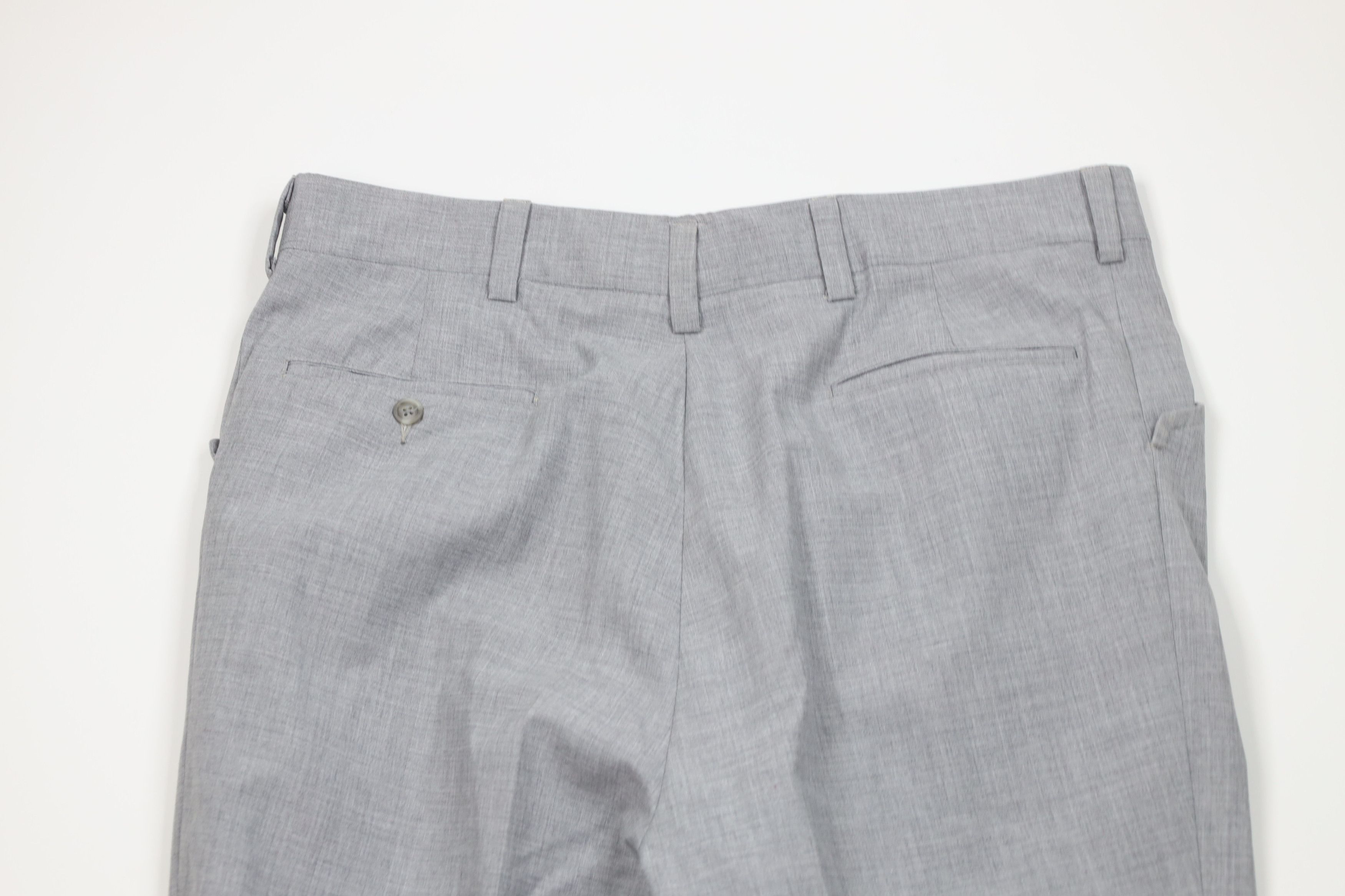 Vintage Vintage 70s Streetwear Chambray Bell Bottoms Pants Gray USA Size US 36 / EU 52 - 10 Thumbnail