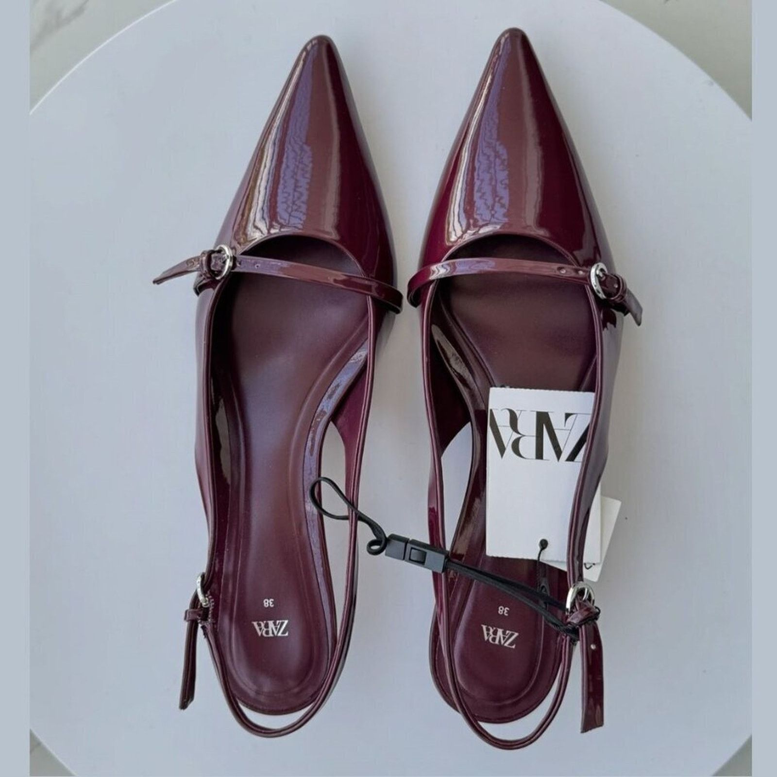 Zara ZARA VIRAL CHERRY RED FALL SLINGBACKS LAST ONE!!! Size US 7.5 / IT 37.5 - 12 Thumbnail