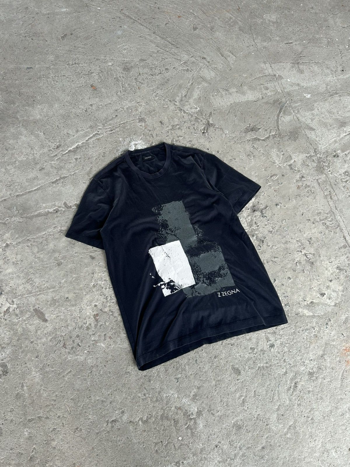 Z Zegna Z Zegna Luxury Abstract Logo T-Shirt Italy Rare Size M Size US M / EU 48-50 / 2 - 2 Thumbnail