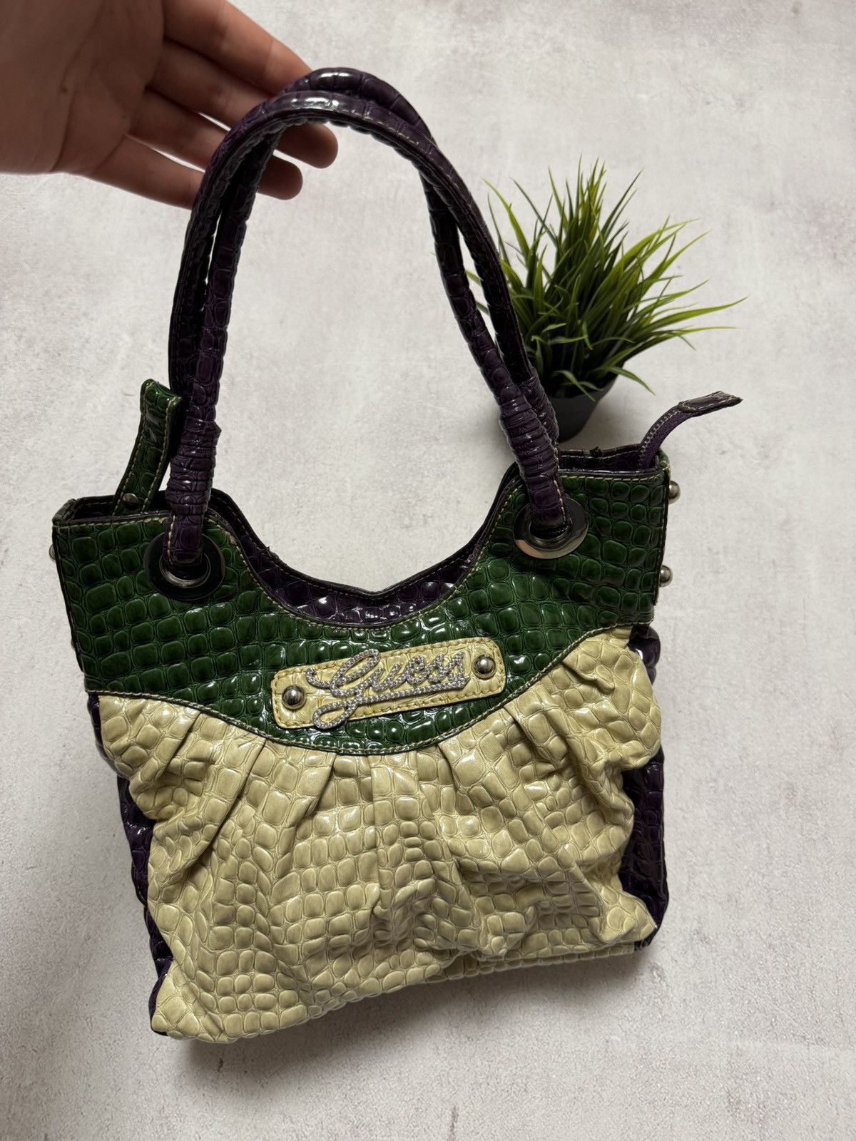 Guess × Vintage Vintage Guess Bag Crossbody Rhinestones Women Luxury Rare Size ONE SIZE - 1 Thumbnail