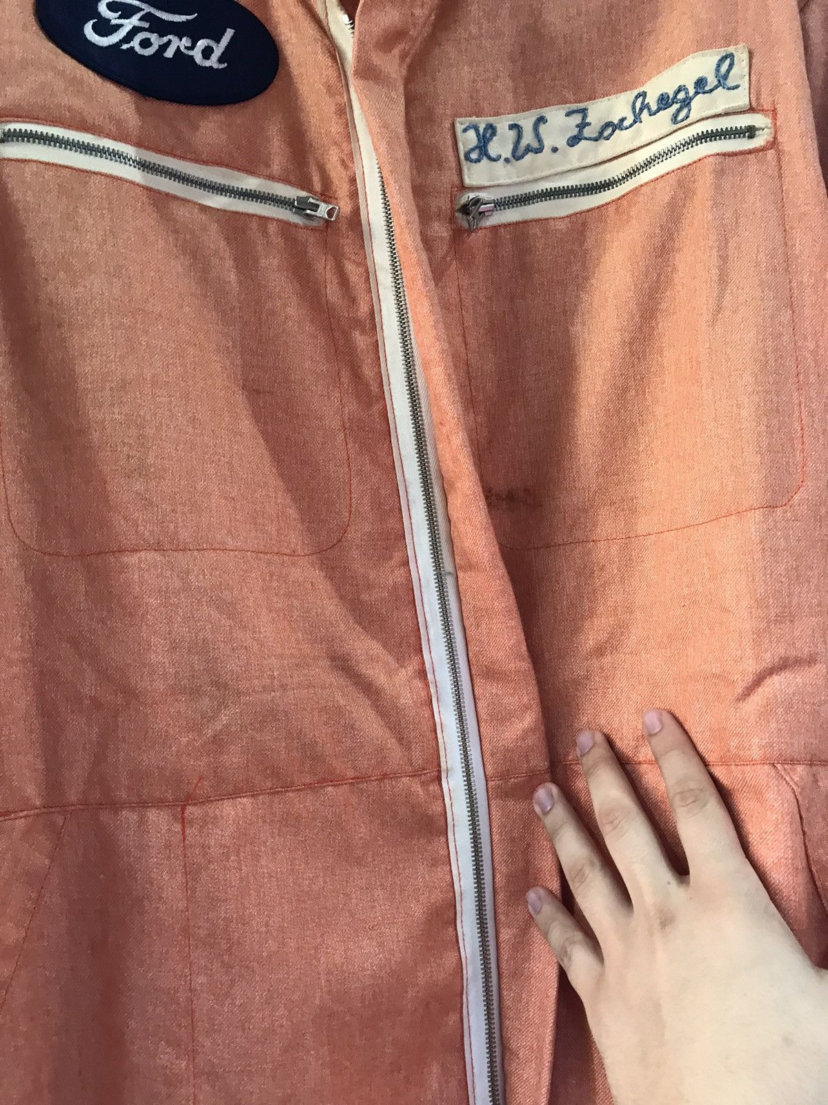 Other Vintage circa 50s driving jumpsuit with wool Size US 36 / EU 52 - 8 Thumbnail