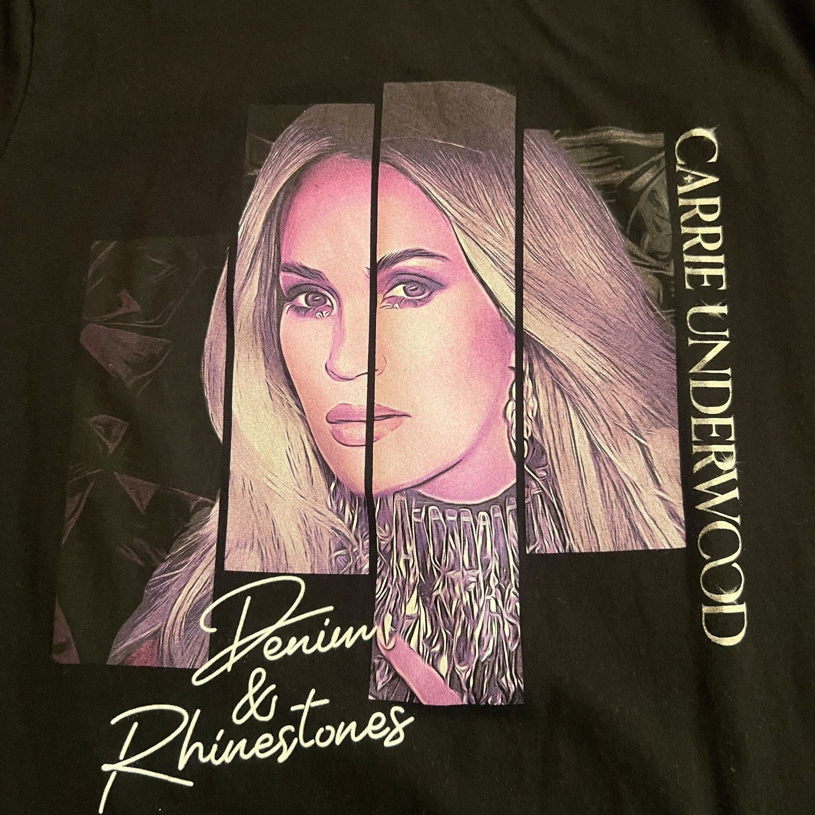 Band Tees Carrie Underwood Denim & Rhinestones T-Shirt Size L Size US L / EU 52-54 / 3 - 2 Thumbnail